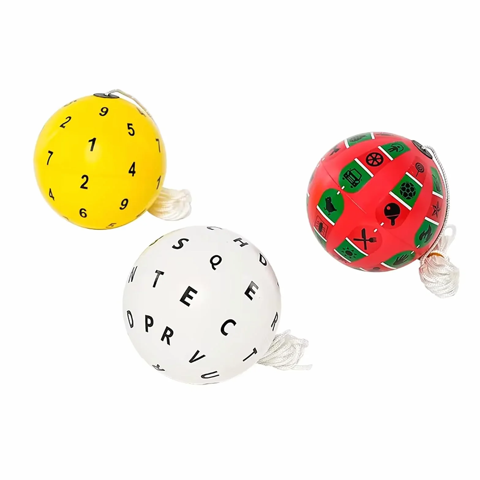 Kulki do koordynacji ręka-oko i treningu wizualnego, 1 kolory, średnica 9 cm, stereo trening wizualny, 1 szt. (niebieski, żółty)