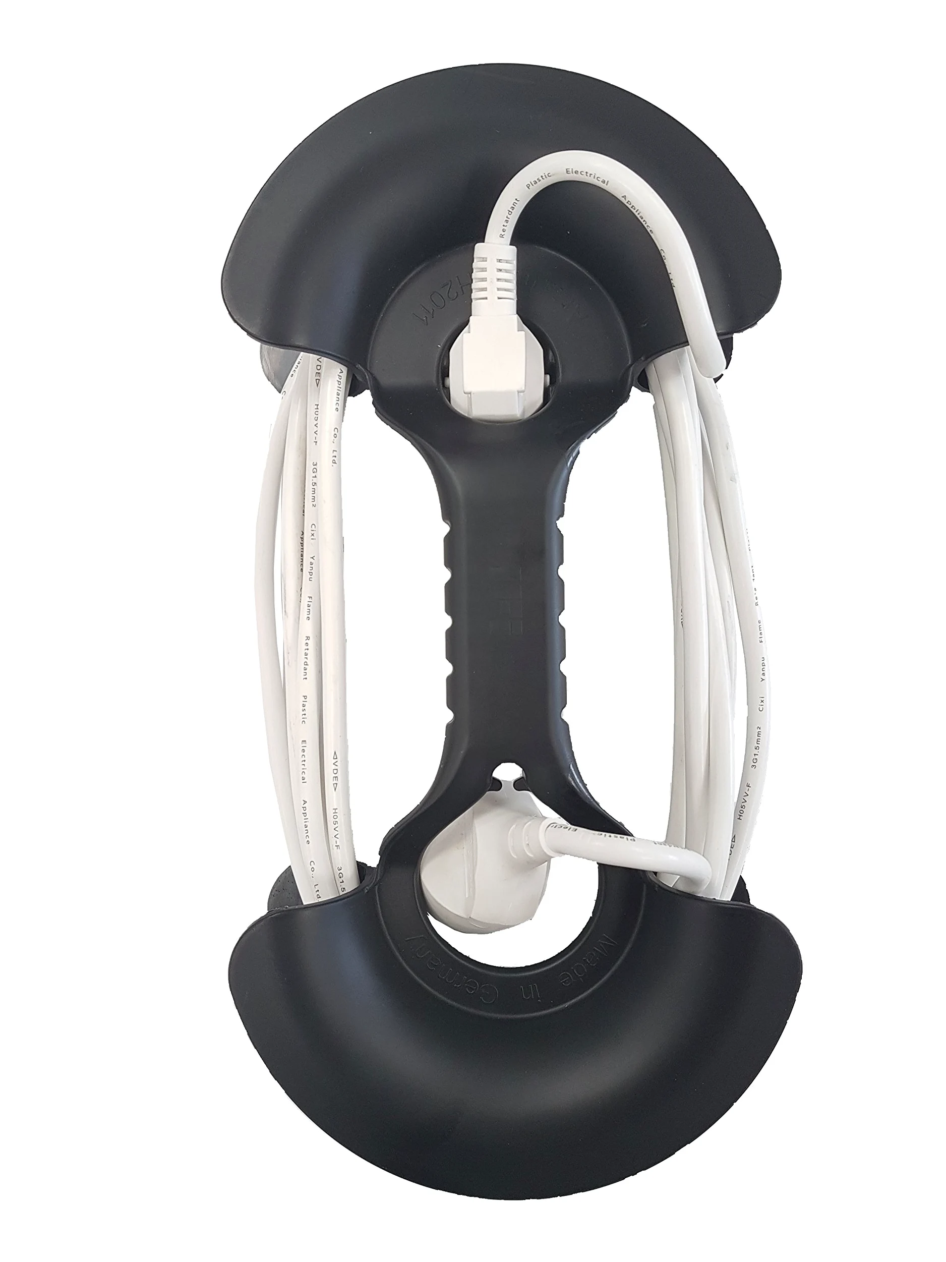 ViD® Zwijacz kabla hantel do kabli czarny do kabla o długości 2-25 m