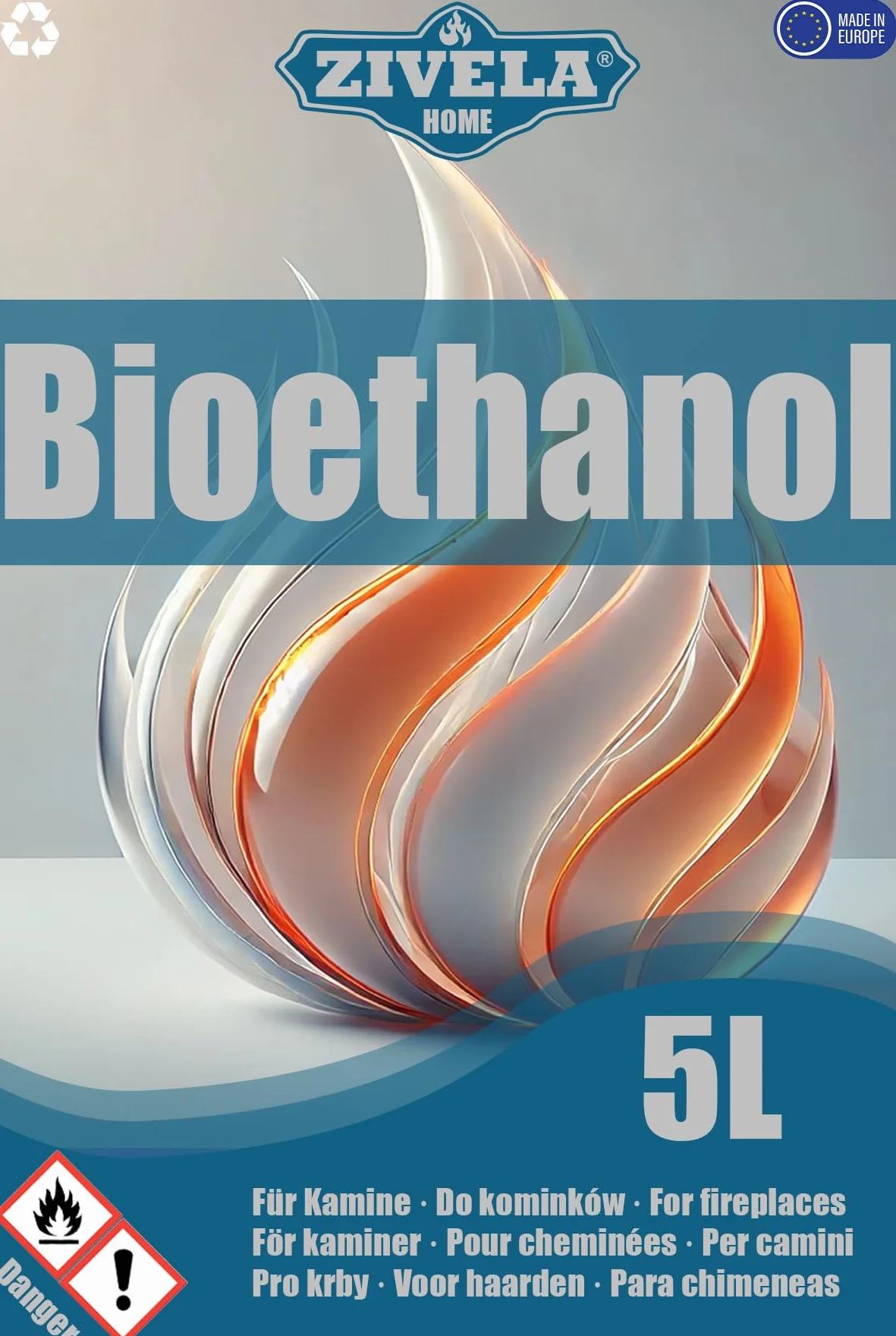 Bioetanol 96,6% 15 l bezzapachowy do kominka