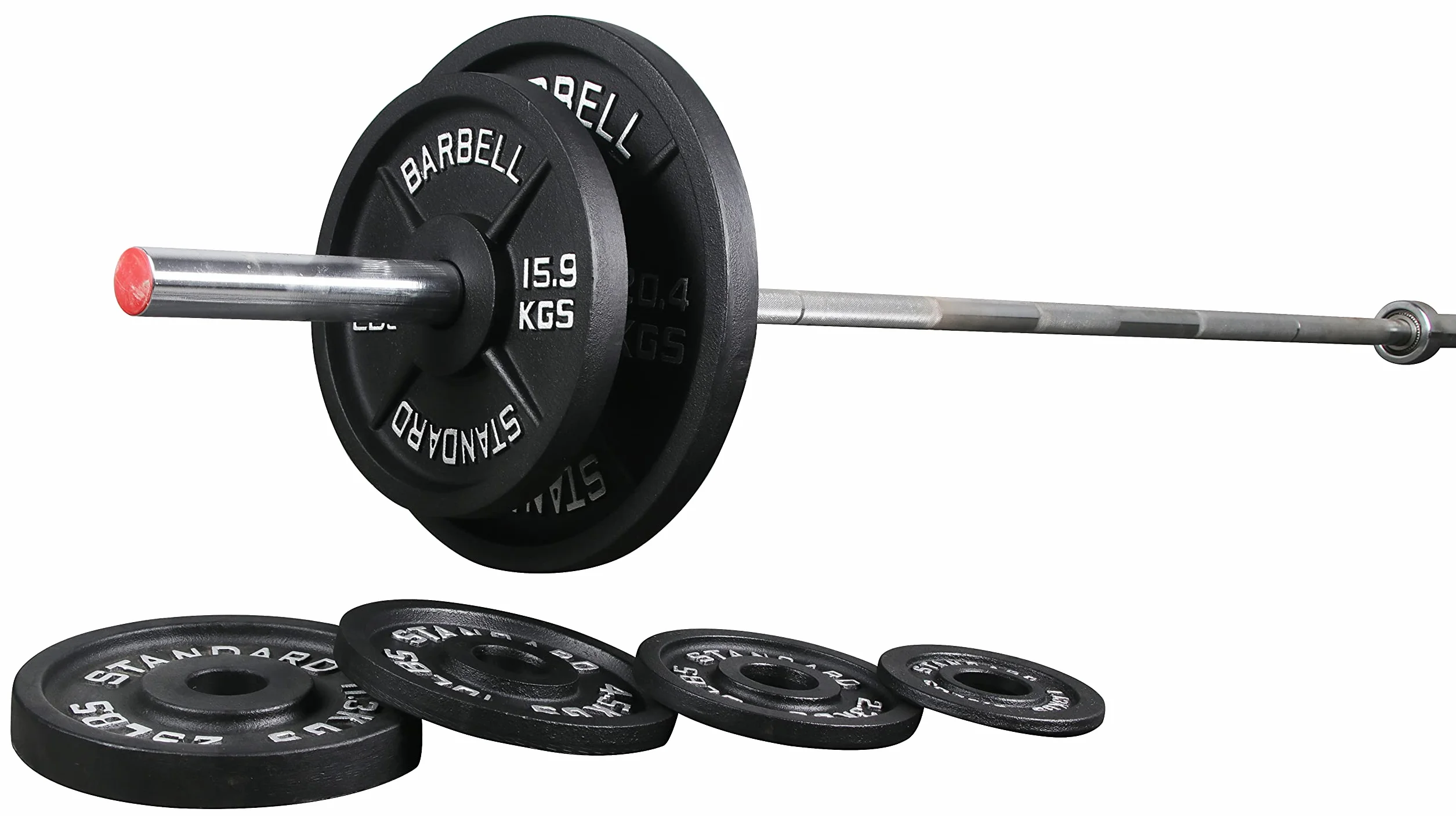 Sporzon! Żeliwna płyta obciążająca do treningu siłowego, podnoszenia ciężarów i crossfitu, pojedyncza, czarna