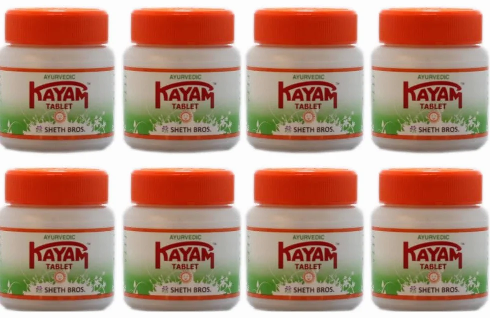 Pakiet 8 - Ayurvedic Kayam Tablet - 30 tabletów (Ship from India)