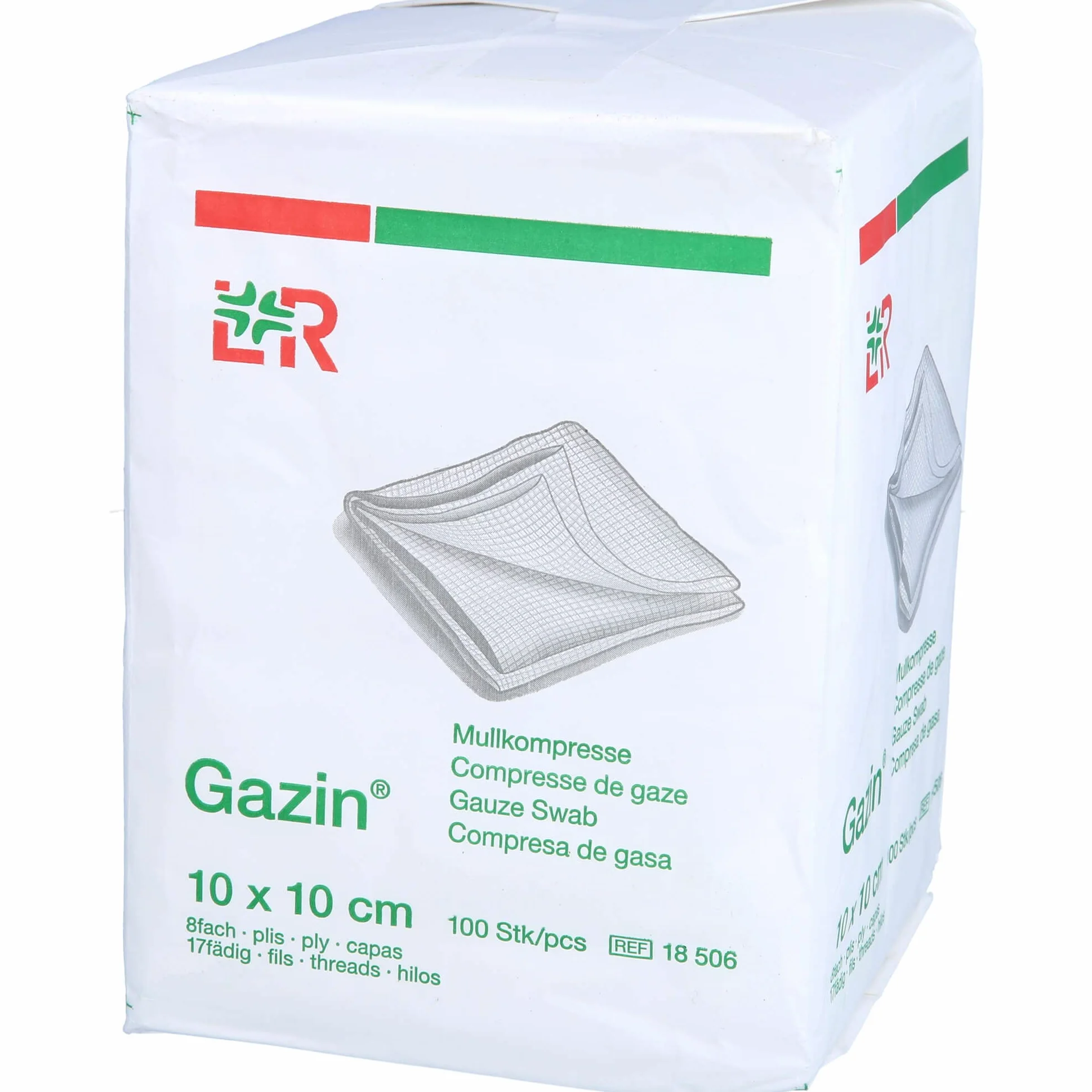 Lohmann & Rauscher Gazin 18506 10 x 10 cm 8-warstwowa tkanina z płatkami 100 sztuk