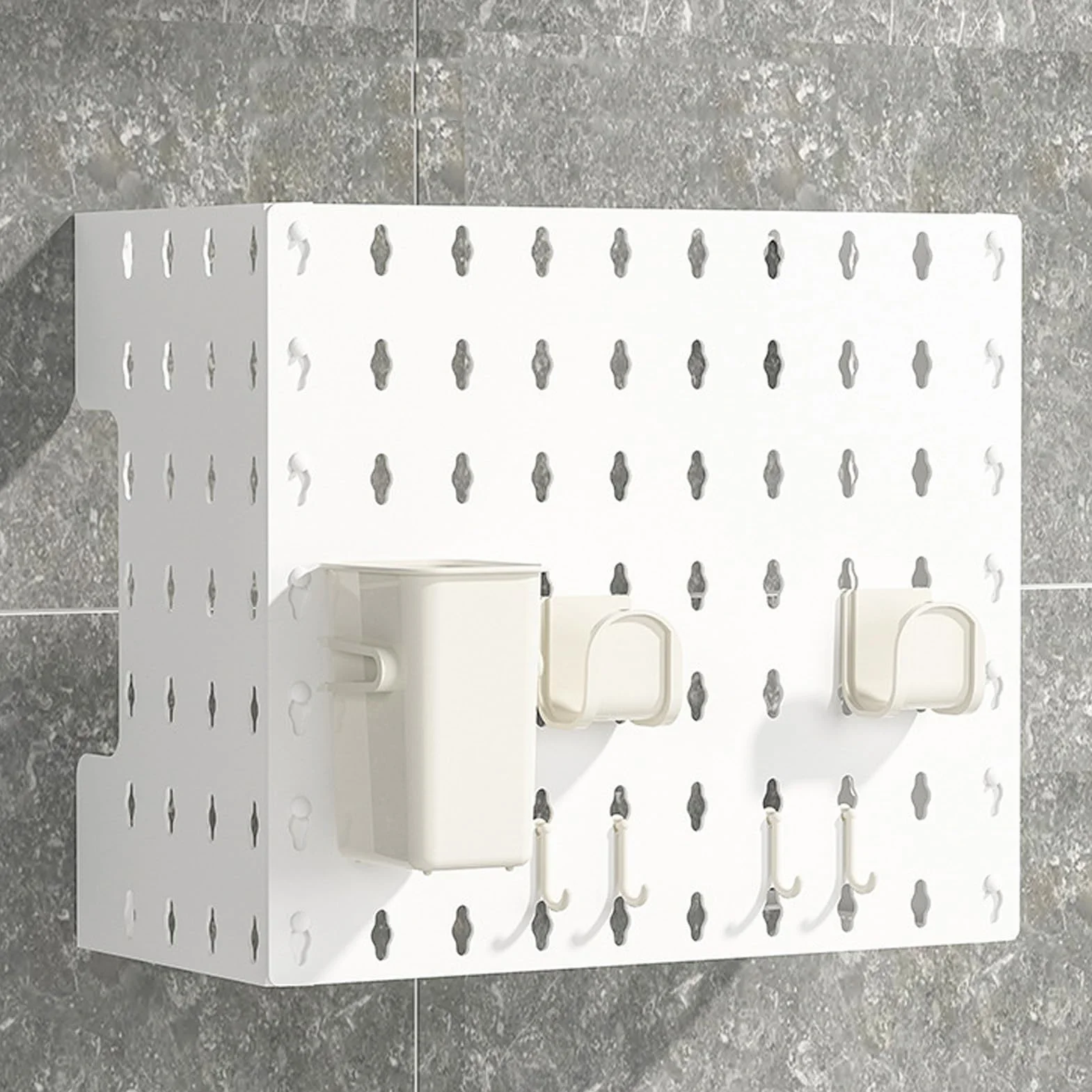 Tablica Peg Board, Pegboard Garaż Zestaw do Przechowywania Narzędzi Sterowanie ścienne Pegboard Panele ścienne Garażu Wyświetlacz Montowany na ścianie Gazowy Podgrzewacz Wody