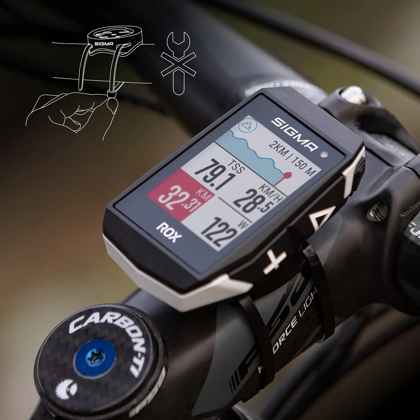 Sigma Rox 11.1 Evo Komputer Rowerowy, Biały