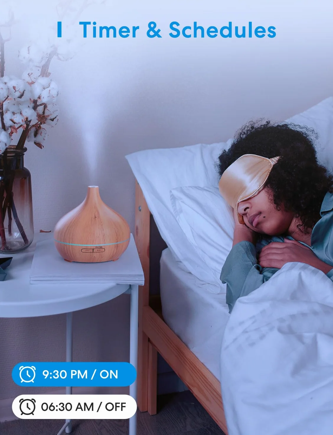 Meross WiFi Essential Oil Diffuser 400ML, dyfuzor zapachów z HomeKit, Alexa, Google Home