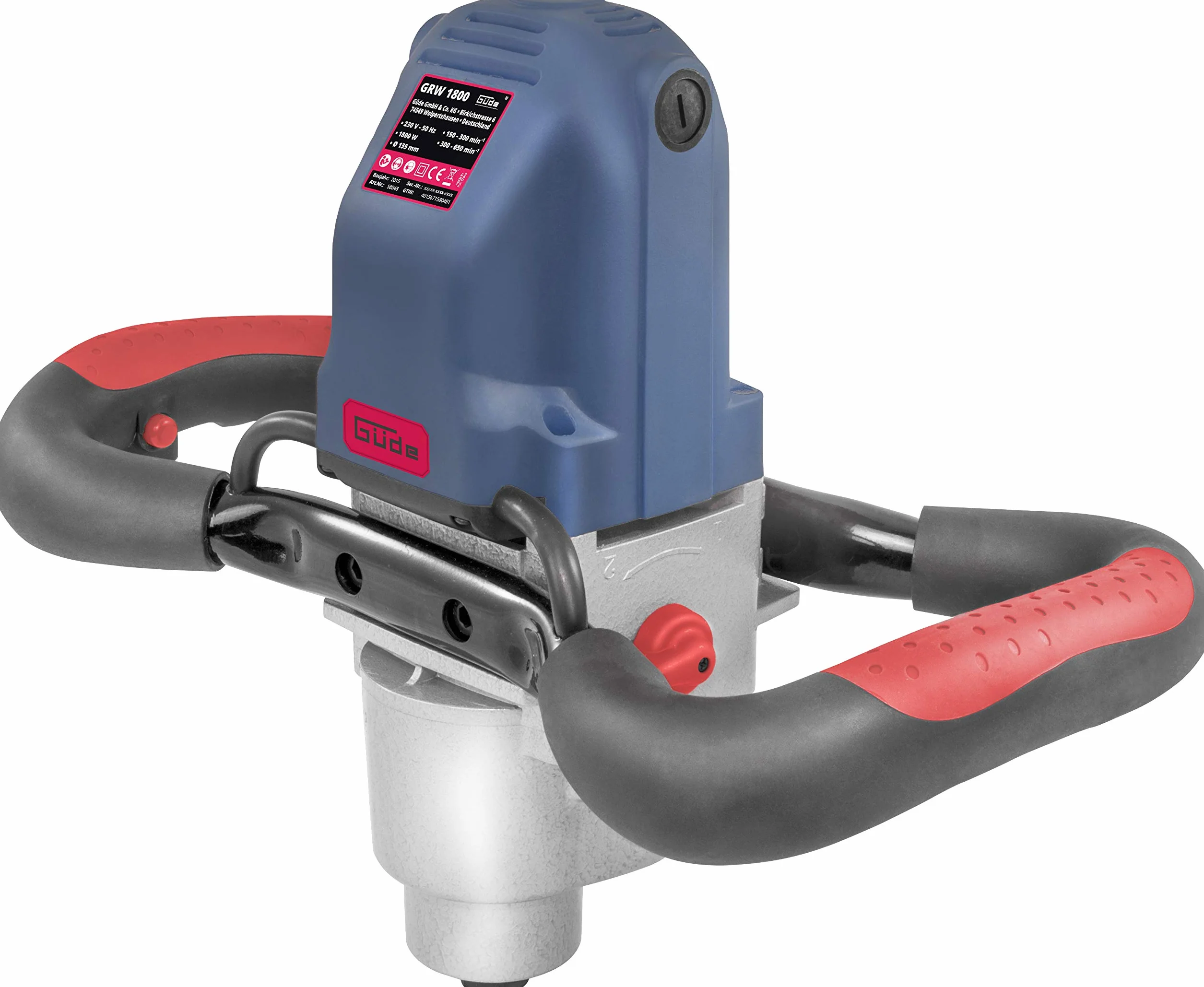 Güde GRW 1800 Mieszadło z 2-biegową przekładnią, 1800 W, 239 V, Wielokolorowy