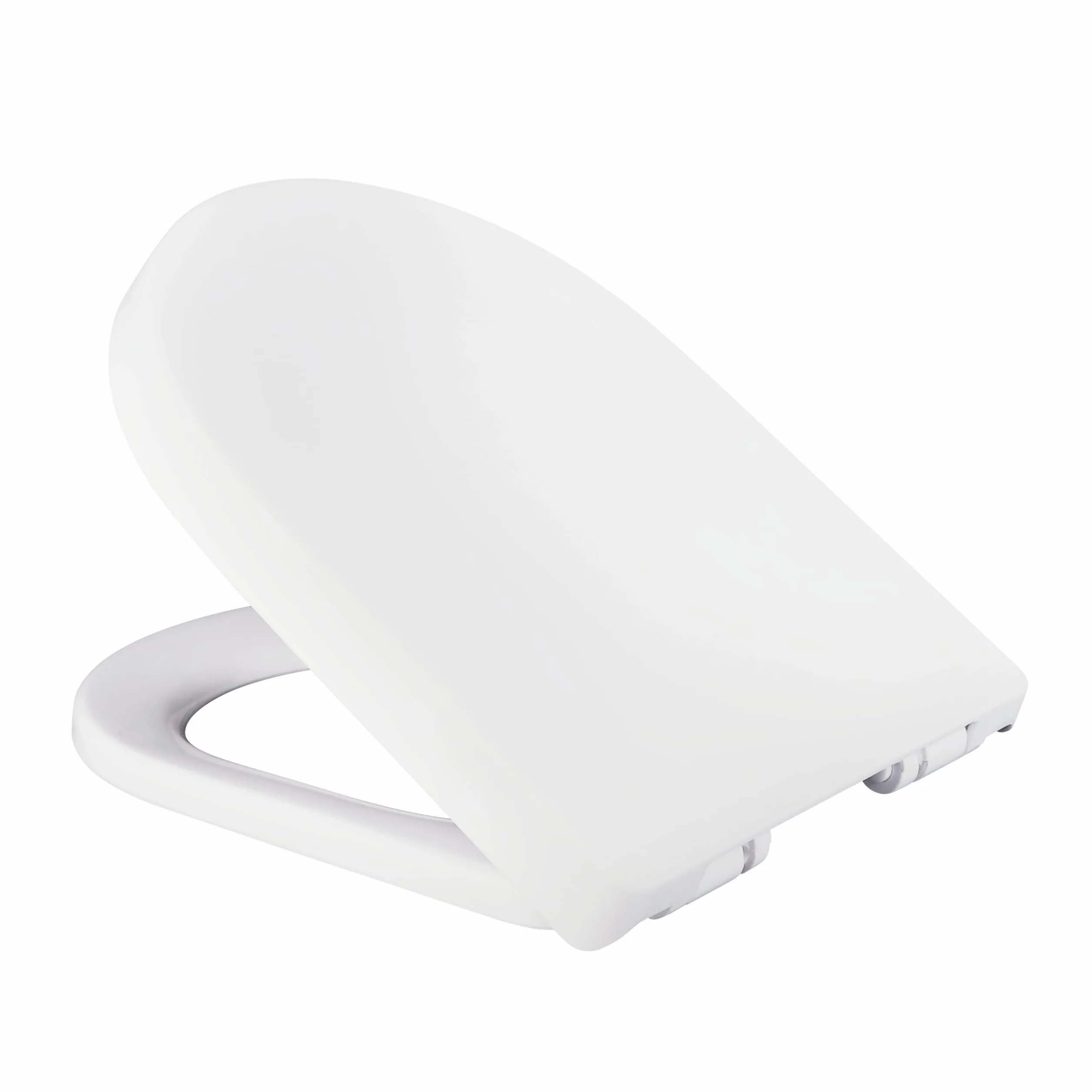 AquaUno NAVA deska sedesowa wolnoopadająca, kształt litery D, 460 x 360 mm, deska sedesowa z polipropylenu, Quick-Release, Top-Fix, zawiasy ze stali nierdzewnej