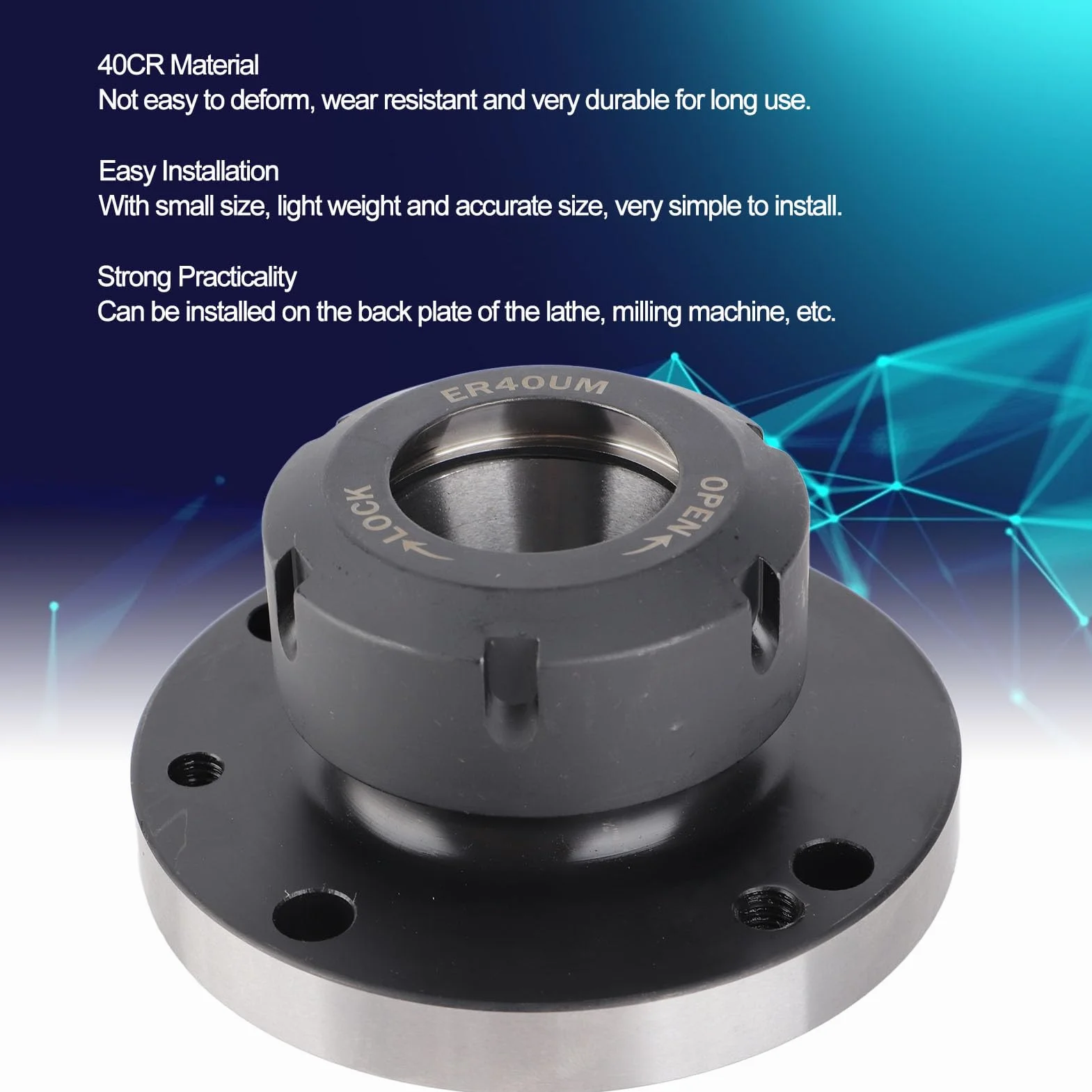 Metalowy uchwyt zaciskowy 100mm |do tokarki/frezarki