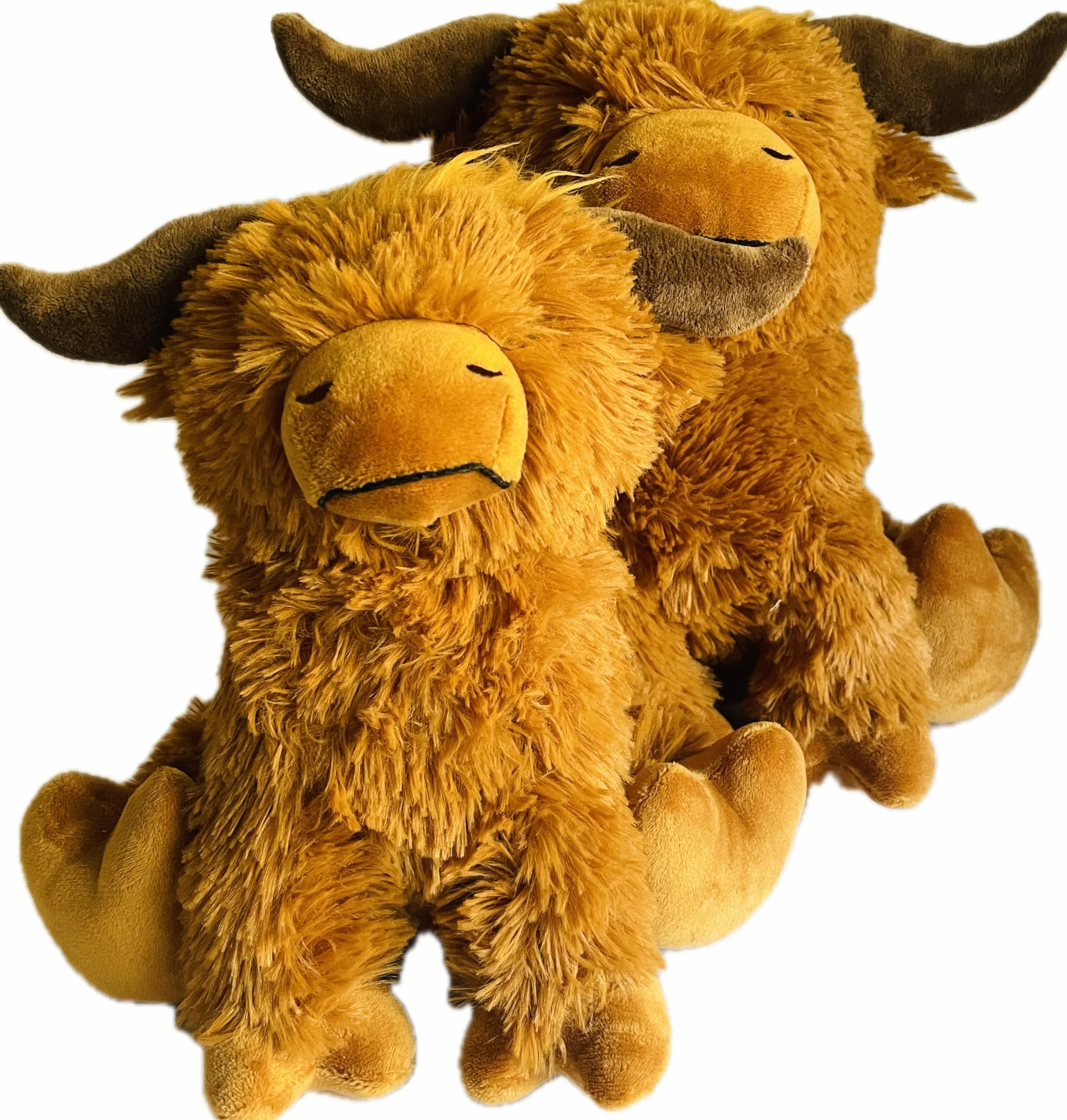 Khevga Stoper do drzwi z materiału – wysokiej jakości uchwyt na drzwi Highland Cattle, waga 1 kg, wysokość 23 cm, rustykalny design, odbojnik drzwiowy, dekoracja do salonu, biura i pokoju dziecięcego