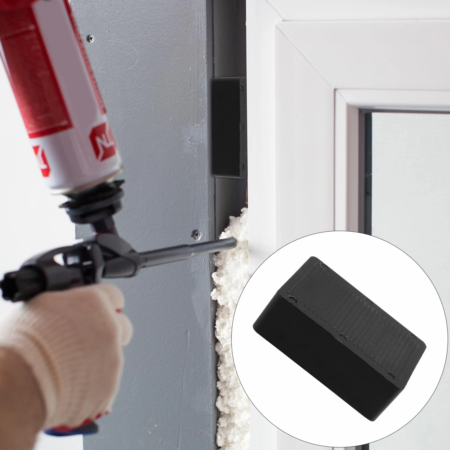 Zestaw 120 sztuk 40 x 60 mm podk?adek z tworzywa sztucznego, 2-20 mm, podk?adki dystansowe z tworzywa sztucznego, p?ytki dystansowe do monta?u na oknie, drzwiach, 6 grubo?ci i kolorów