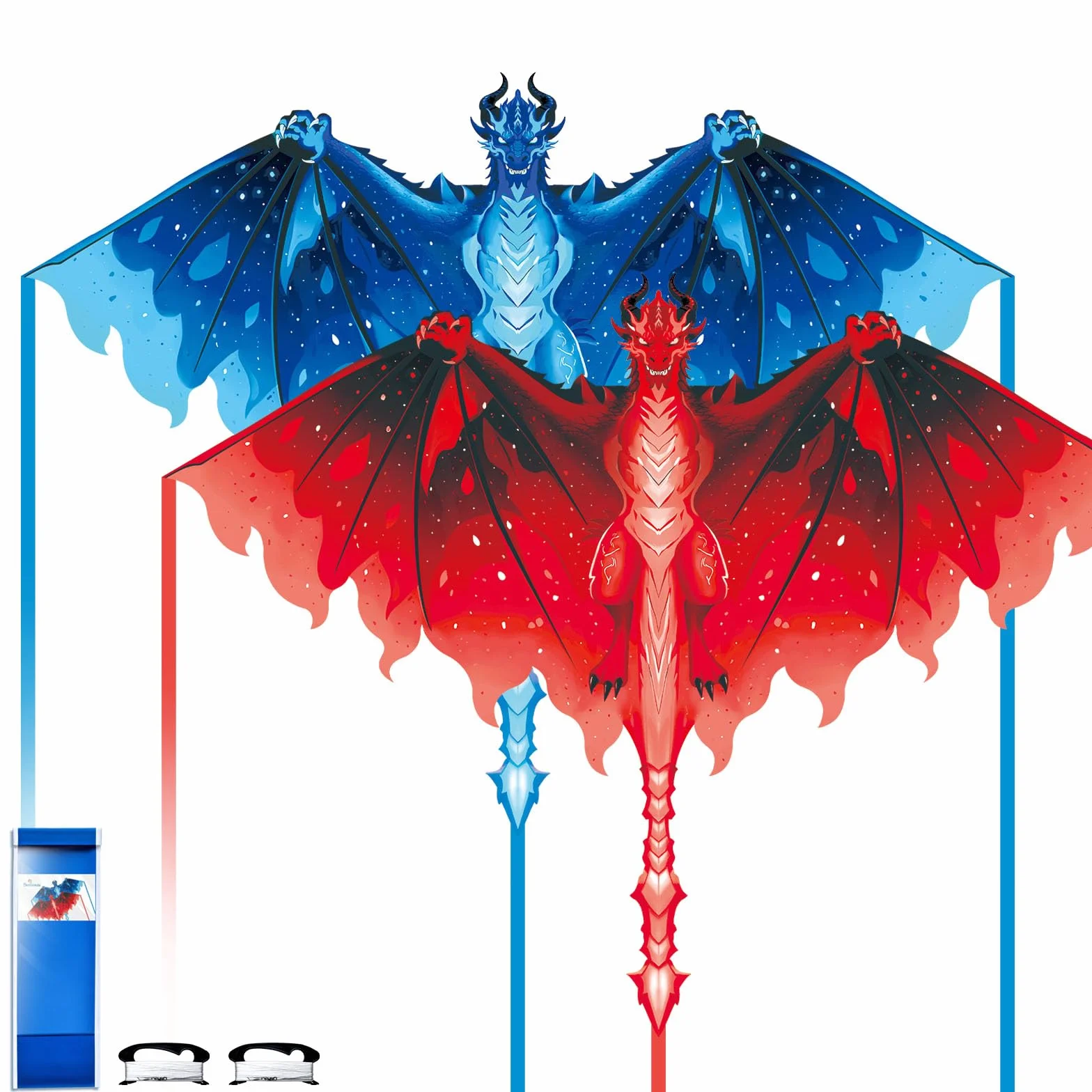 Simxkai Latawiec smoka "Fire & Ice" – łatwy w obsłudze projekt z pojedynczą linią dla początkujących