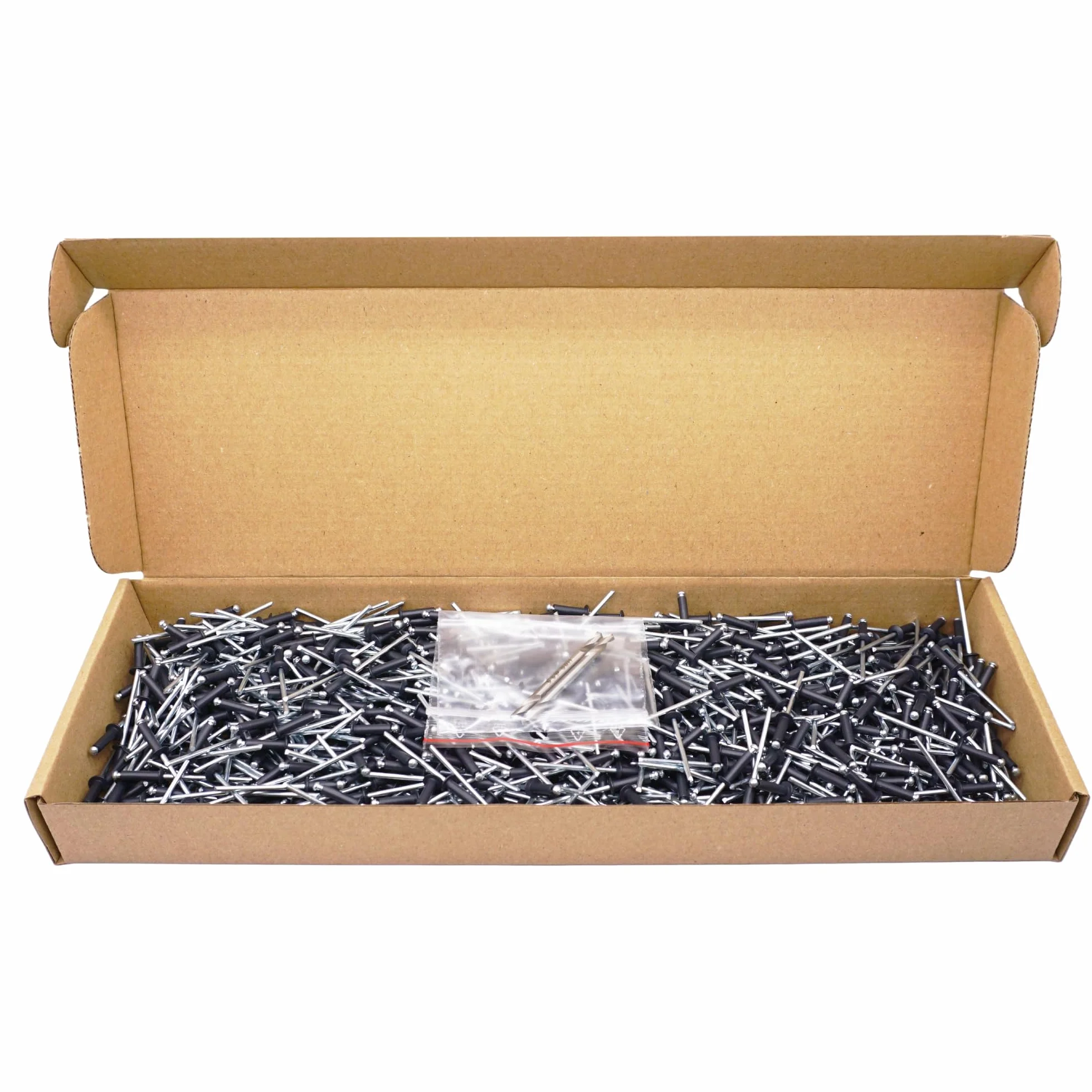 SKIR'CO (800 szt.) Malowane nity zrywalne 3,2 x 12 mm, aluminiowe nity zrywalne, DIN 7337, głowica kopułowa, stalowy trzpień, nity pop (antracyt szary RAL 7016)