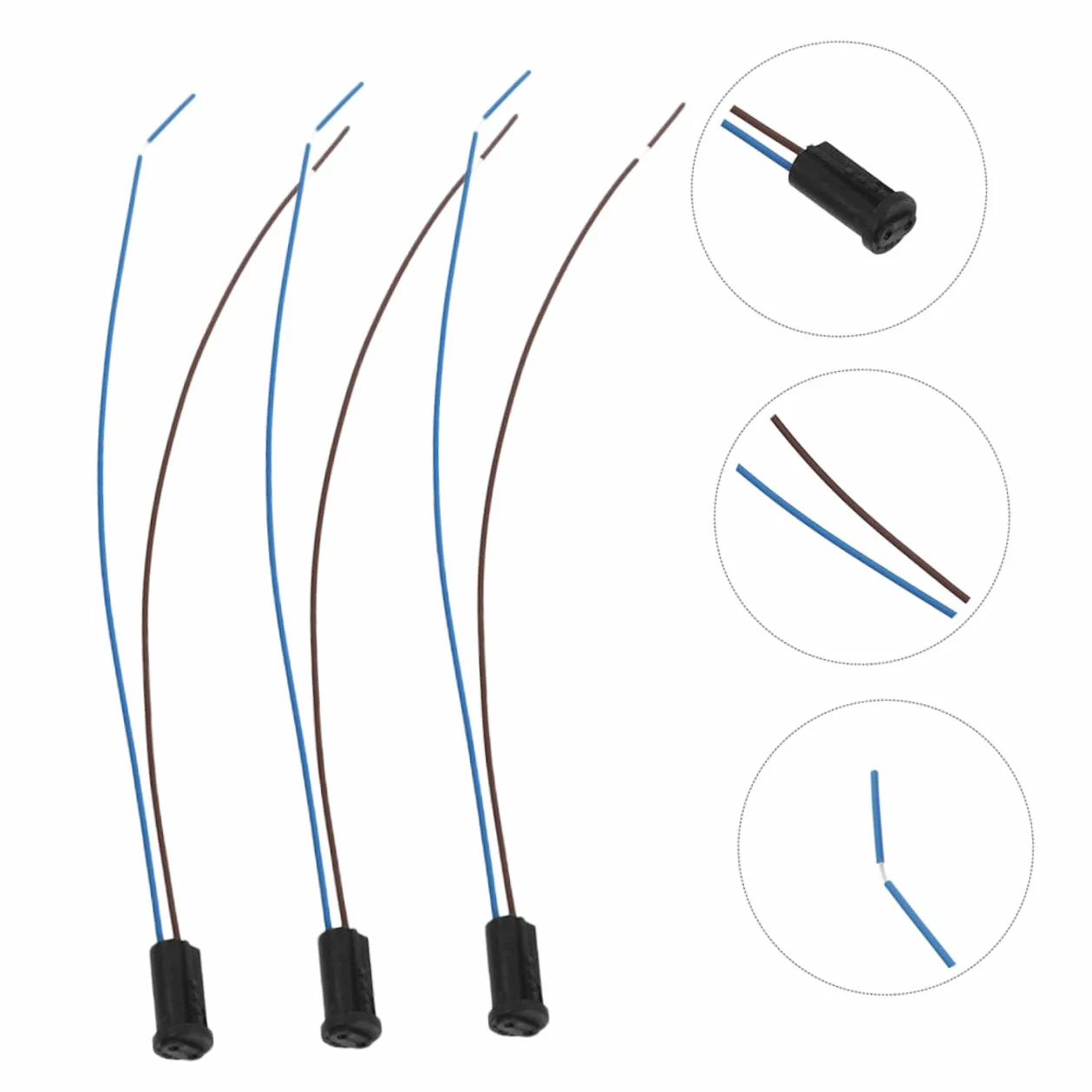Gadpiparty 6 Szt. Mini G4 Gniazdo Żarówki Plastikowa Oprawka Lampy Niskonapięciowa Podstawa Żarówki LED G4 Gniazdo Żarówki Podstawa Lampy Miniaturowe Podstawy
