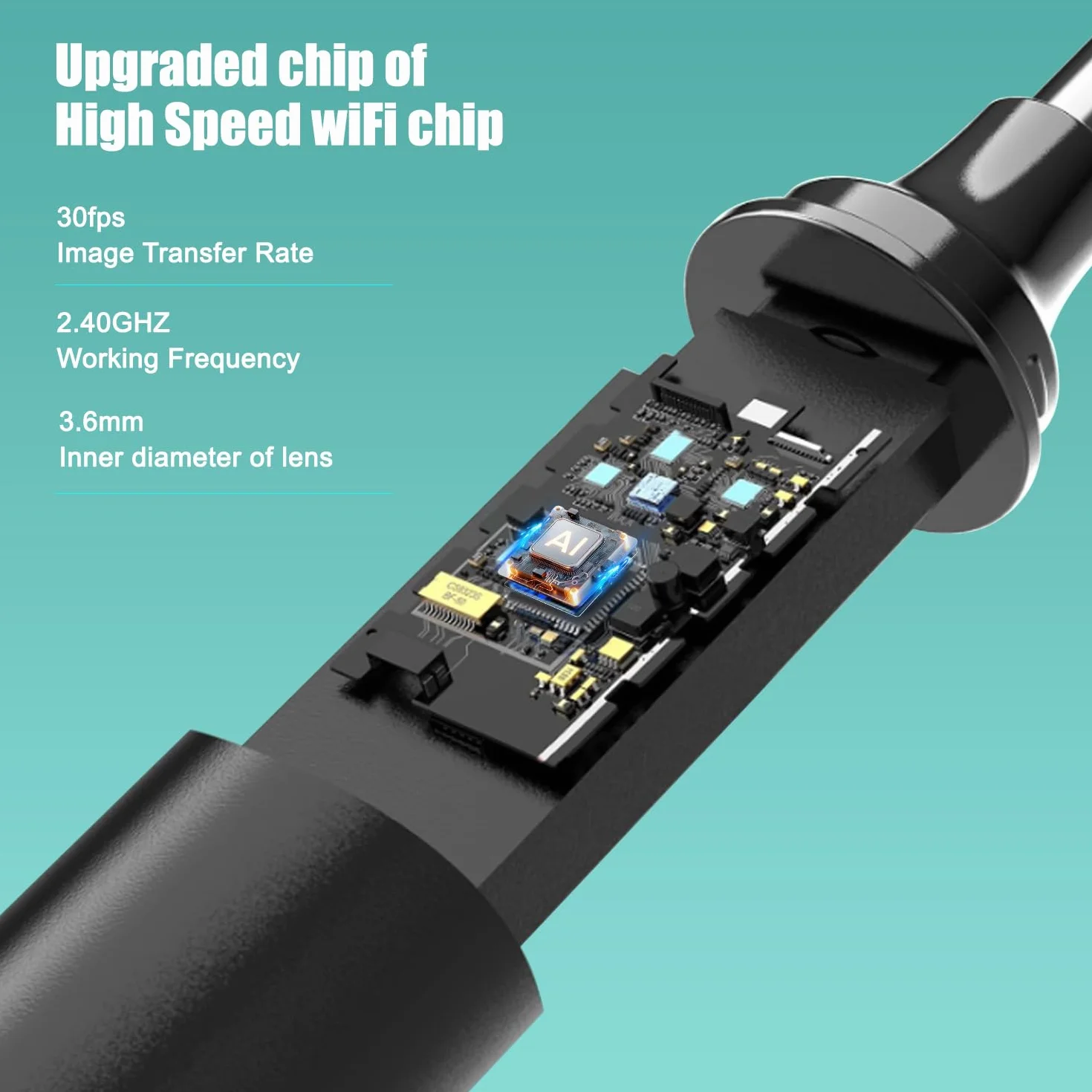 Cyfrowy otoskop WIFI do czyszczenia uszu z kamerą 1296P 3,5 mm HD wodoodporny