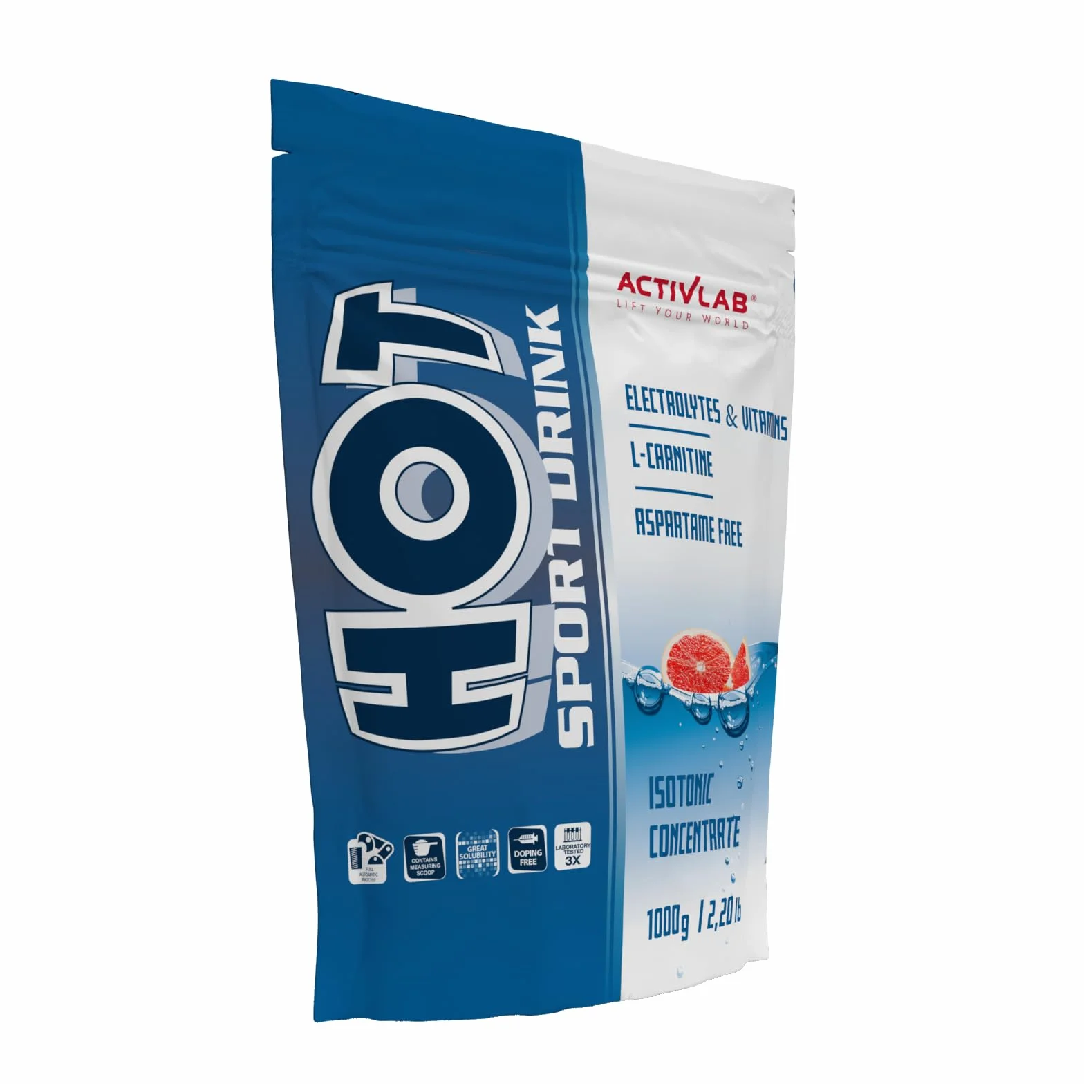 Activlab, Hot Sport drinki izotoniczne, grejpfrut, 1 opakowanie (1 x 1000 g)