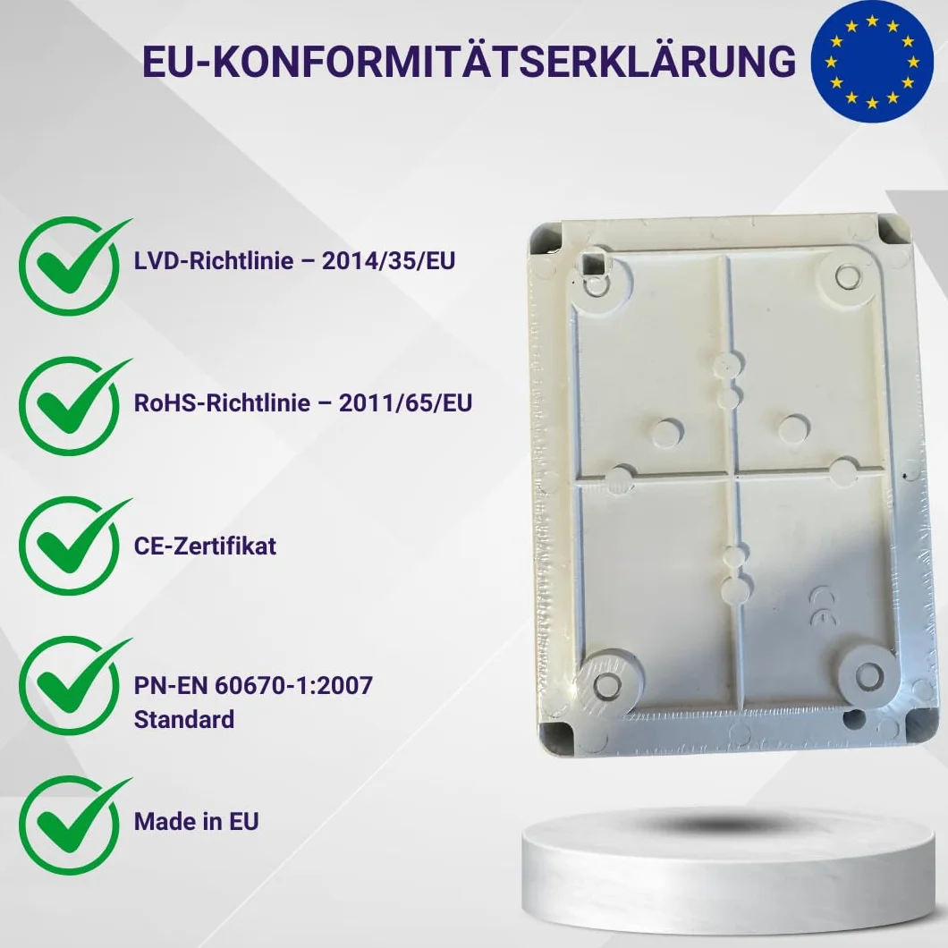 ELEKTRO-PLAST Skrzynka rozdzielcza ścienna IP55, skrzynka rozdzielcza 158 x 118 x 97 cm, przezroczysta obudowa TH35