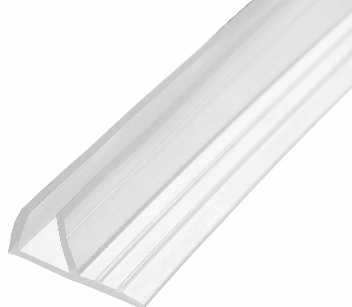 Uszczelka do drzwi prysznicowych w kształcie litery F 200 cm do drzwi prysznicowych o grubości 6 mm