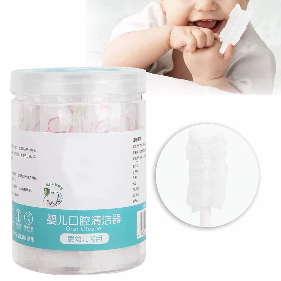 30 Szt. Szczoteczka do Zębów dla Dzieci Tongue Cleaner, Pielęgnacja Zębów Baby Oral Cleaner na 0-36 Miesięcy Baby Finger Szczoteczka do Zębów
