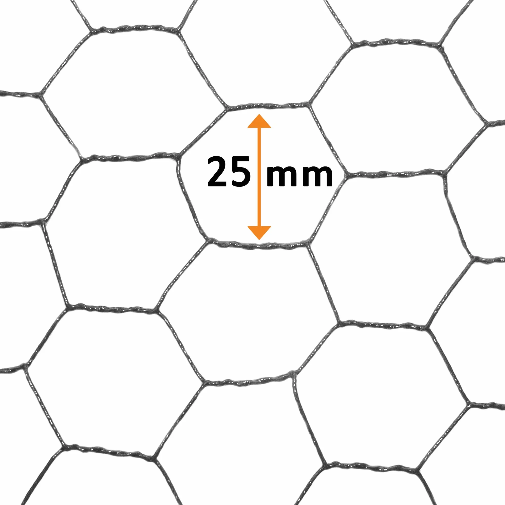 Windhager siatka ocynkowana sześciokątna 25 mm 10 x 1 m x 0,8 mm dla małych zwierząt