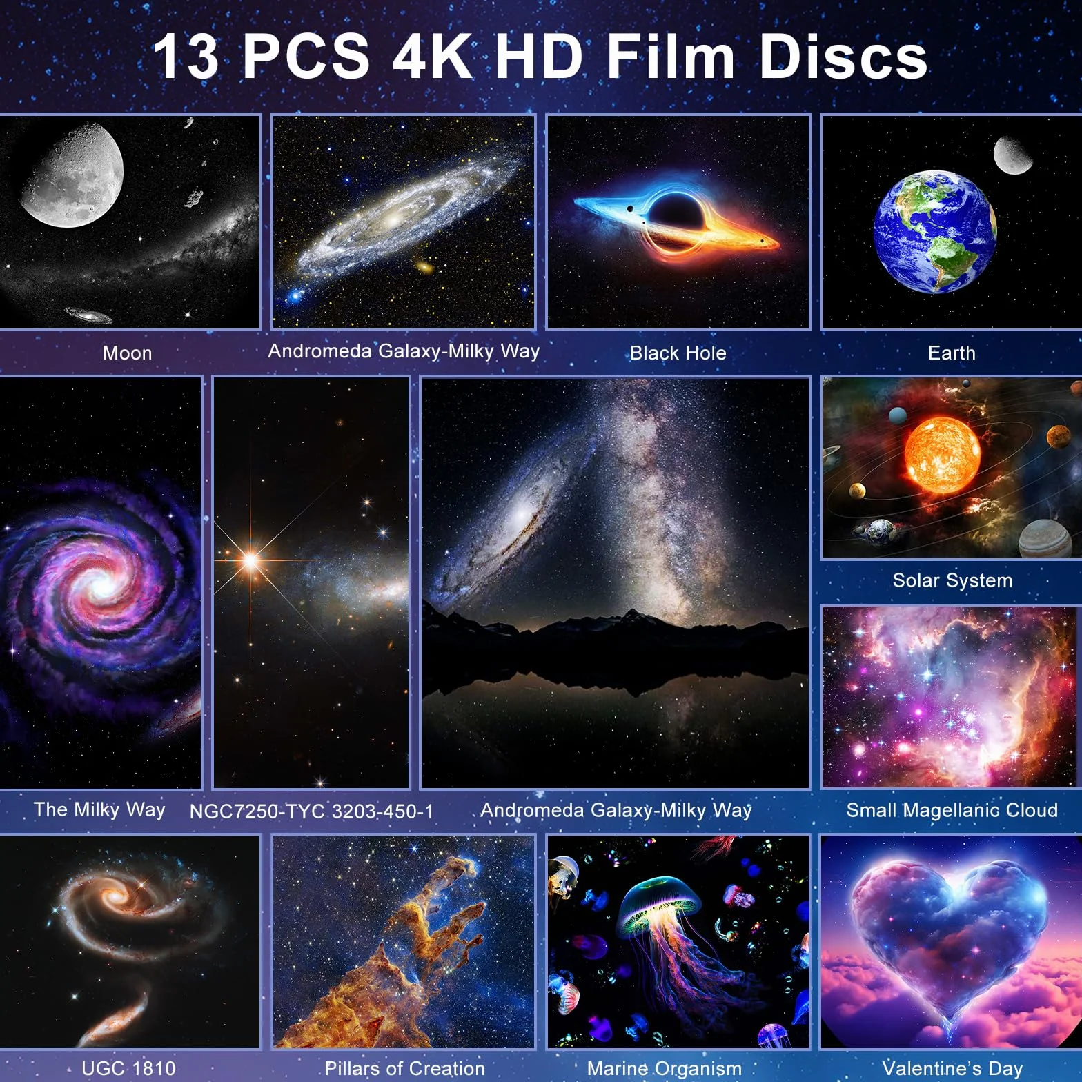 Astarama Projektor gwiaździstego nieba, projektor planetarium 4K HD, projektor galaktyki meteorytów, projektor światła gwiazdy. Realistyczna lampka nocna z timerem, dynamiczny meteor