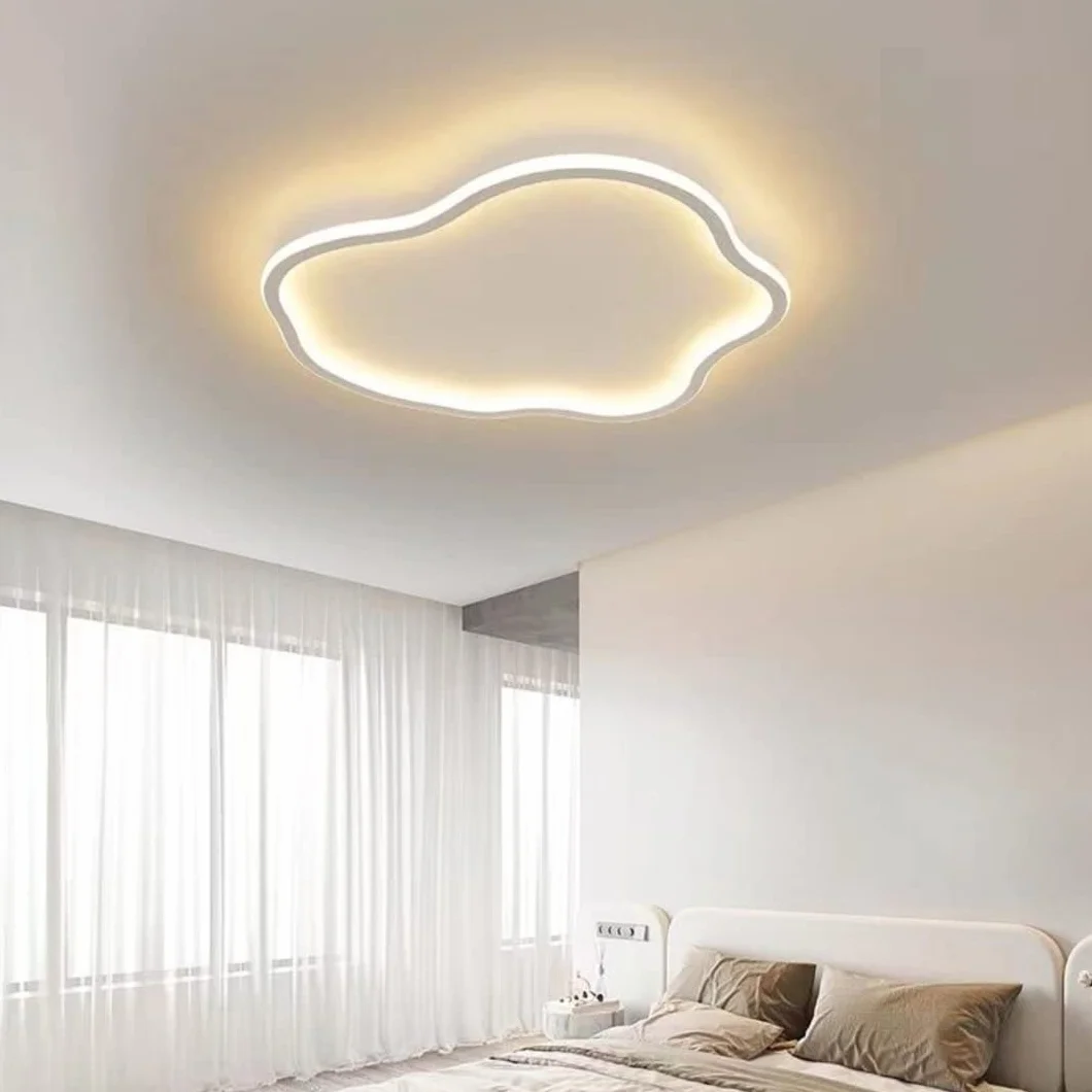 Lampa sufitowa LED Cloud Pojedynczy żyrandol, lampa sufitowa do pokoju dziecięcego, do sypialni, salonu, pokoju chłopca, dziewczynki, 50 W, bezstopniowe ściemnianie, 15,9 cala