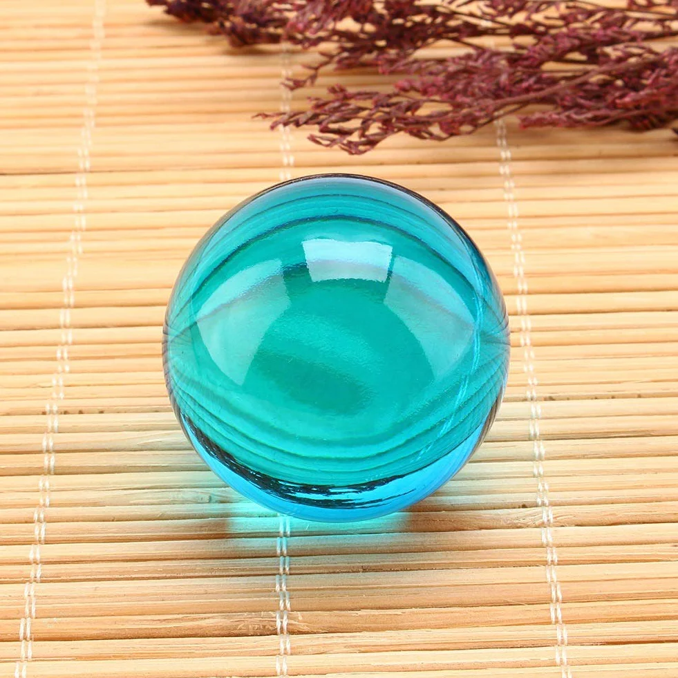 Kryształowa Kula, 40mm Azjatycka Rzadka Naturalna Królewska Niebieska Kryształowa Kula Terapeutyczna z Uchwytem