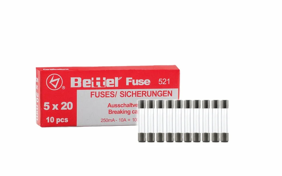 Bezpiecznik 2A flink 5x20mm 250V typ 521 10 opakowanie bezpieczników precyzyjnych bezpiecznik szklany bezpiecznik G