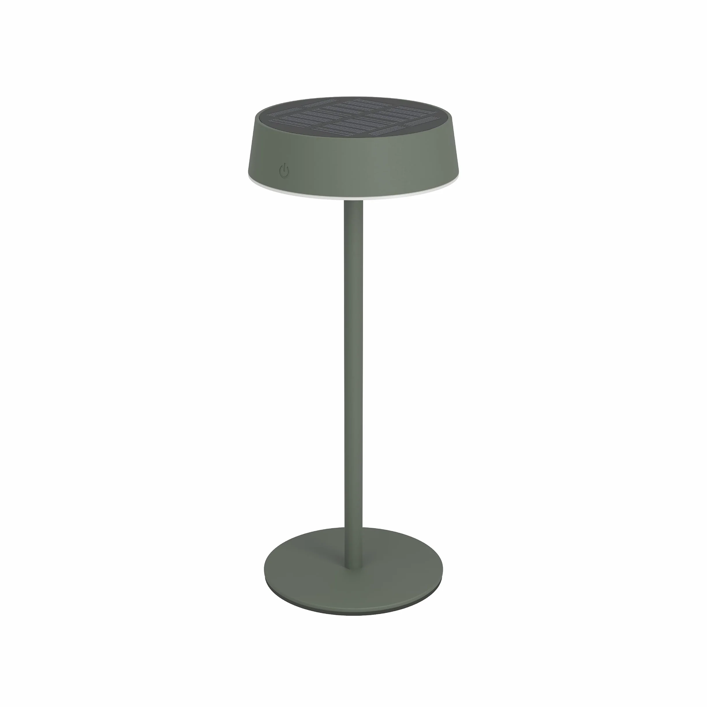 EGLO Simeri Solarna lampa stołowa LED na zewnątrz, bezprzewodowa lampa stołowa na baterie, dotykowa, ściemniana, z metalu w kolorze zielonym, ciepła biel, neutralna biel, zimna biel, IP54