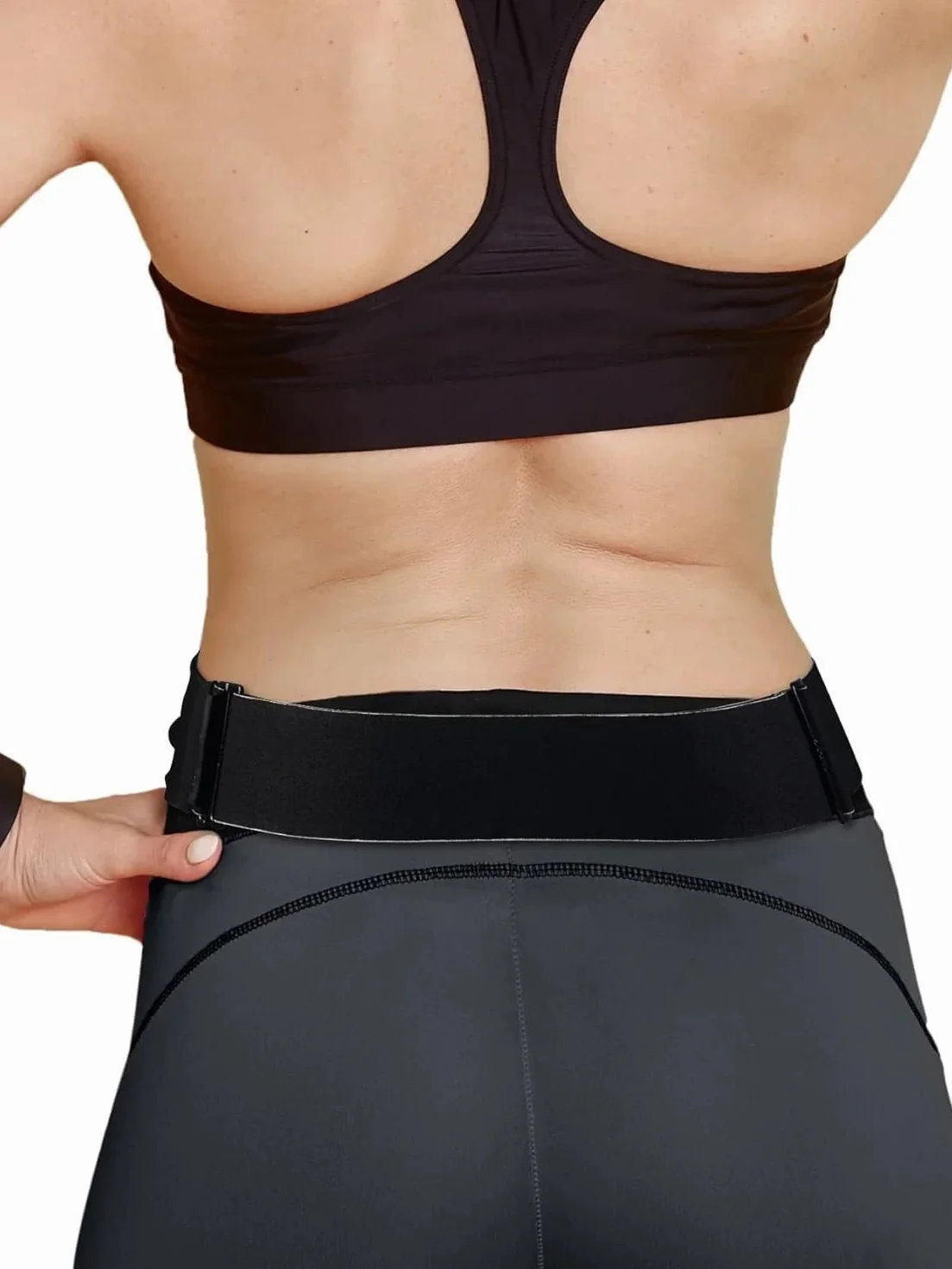 Pas do pompy insulinowej Dia-Belly Belt z kieszenią na zamek i otworami na rurki M/L 70-120 cm