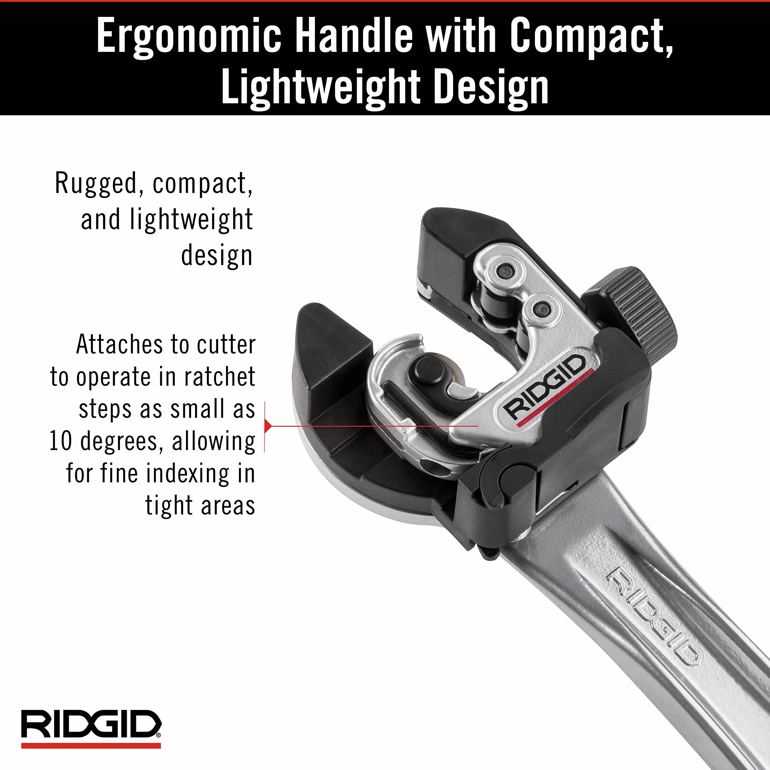 RIDGID 32573 Model 118 2 w 1 Close Quarters AUTOFEED Frez z uchwytem zapadkowym, frez do rur 1/10.2 cm do 1-1/20.3 cm