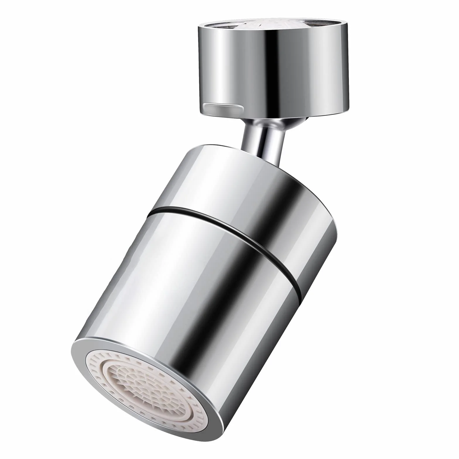 720° Obrotowy Kran Napowietrzacz Kran Kuchenny Regulowany 2 tryby, Atomizer Kran, Adapter kran kuchenny do zlewozmywaków i łazienek, z 5 adapterem, gwint wewnętrzny 22 mm