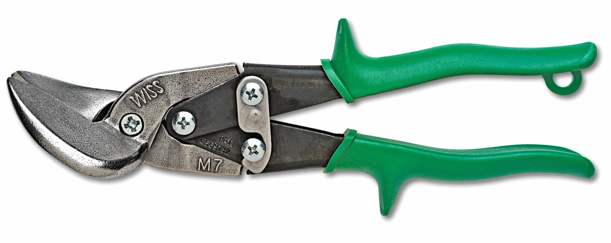 Wiss M7R 235 mm / 9-1/10.2 cm MetalMaster Offset Snip z ergonomicznymi, antypoślizgowymi uchwytami z jednego materiału zapewniają doskonałą kontrolę - zielony