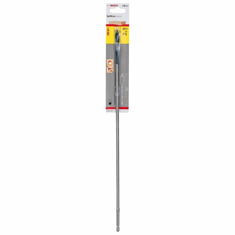 Bosch Profesional Wiertła płaskie Self Cut Speed, chwyt sześciokątny 8 x 400 mm