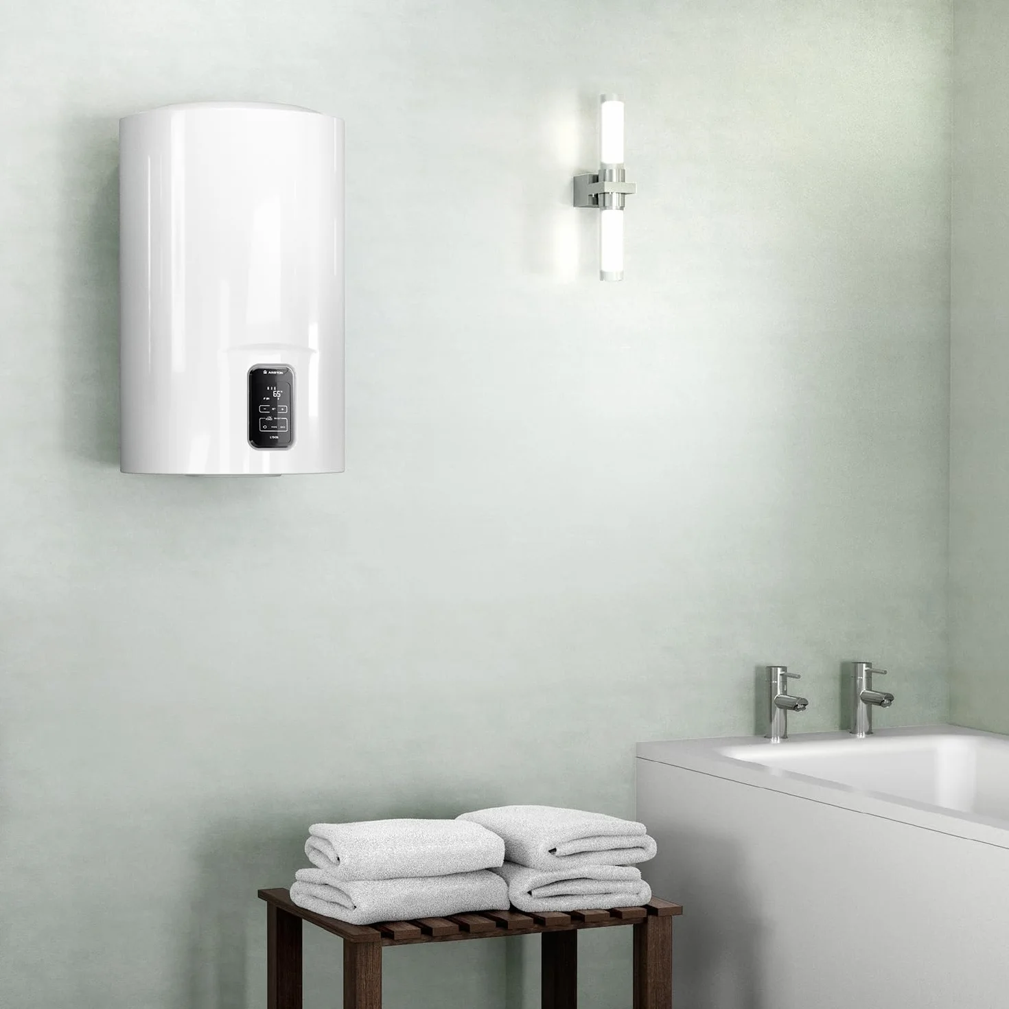 Ariston 3201872 Lydos Plus elektryczny podgrzewacz wody, 50 l, powłoka tytanowa