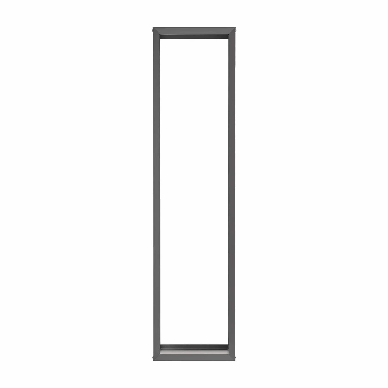 hiyard Drewniany magazyn I Wooker High 49 x 149 cm I Regał na drewno kominkowe I Made in Germany I matowa czerń