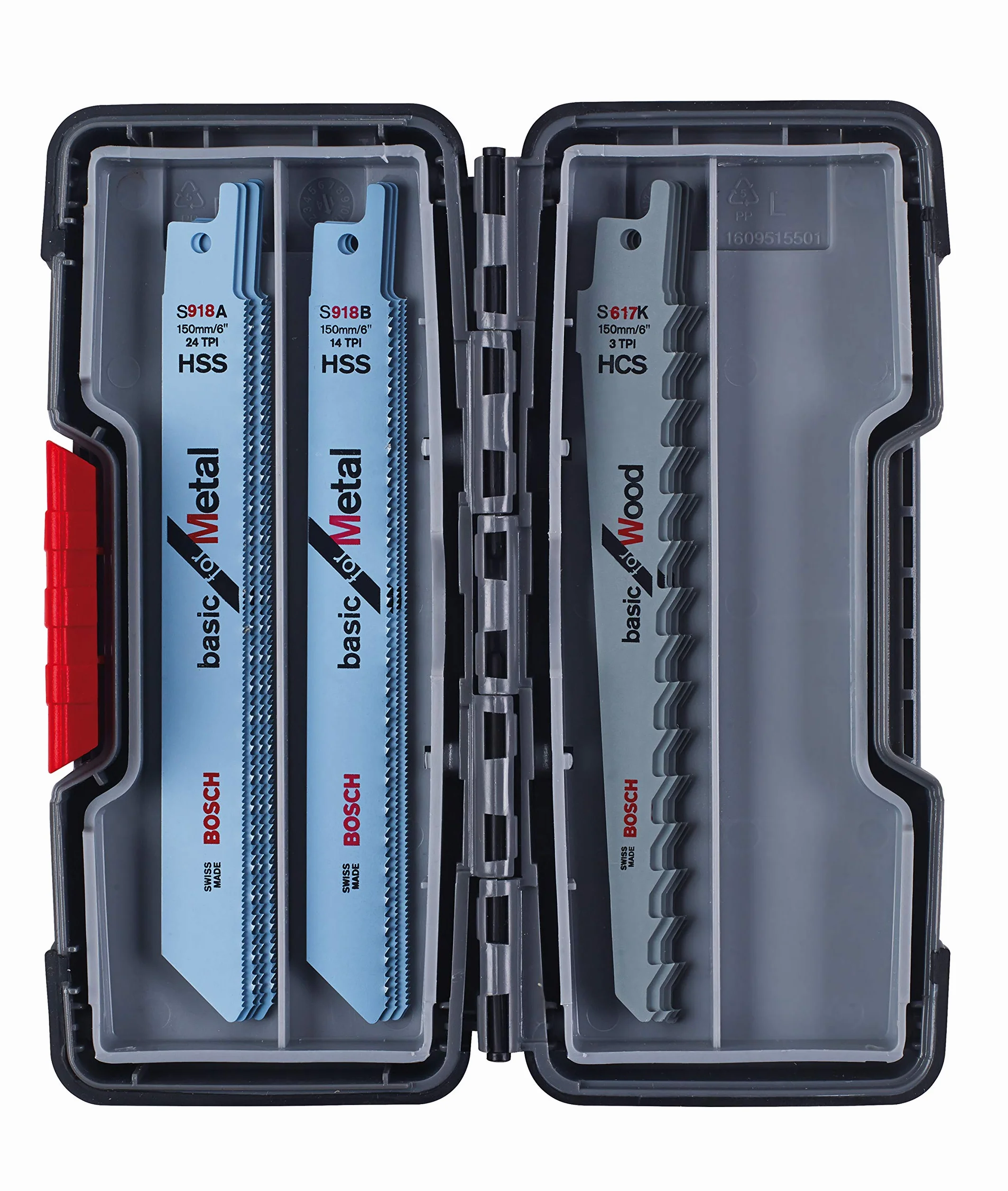Bosch 15 szt. Zest. brz. do piły szabl. Wood and Metal (do drewna i metalu, Osprzęt do pił szablastych)