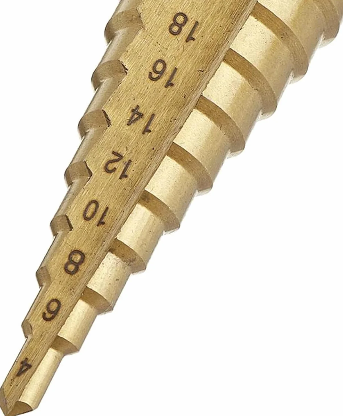 Wiertła do metalu, wiertło stopniowe z rowkiem spiralnym, 4-12/4-20/4-32 mm HSS 6542 wiertło stopniowe z chwytem trójkątnym, odpowiednie do wiercenia aluminium, blachy, stali nierdzewnej 304 (Materia