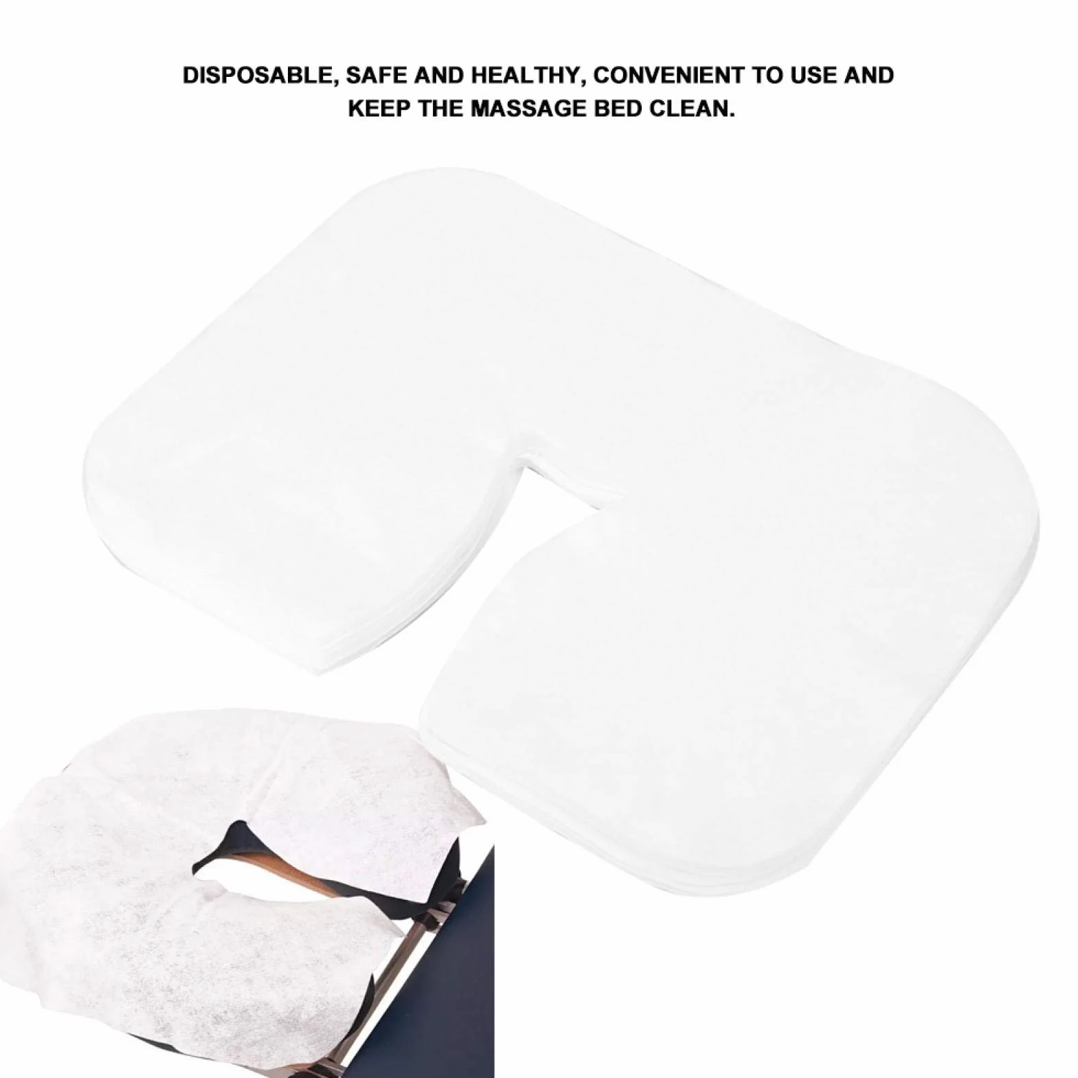 Pokrowiec na poduszkę zagłówka jednorazowy 35x28 cm do salonu SPA masażu