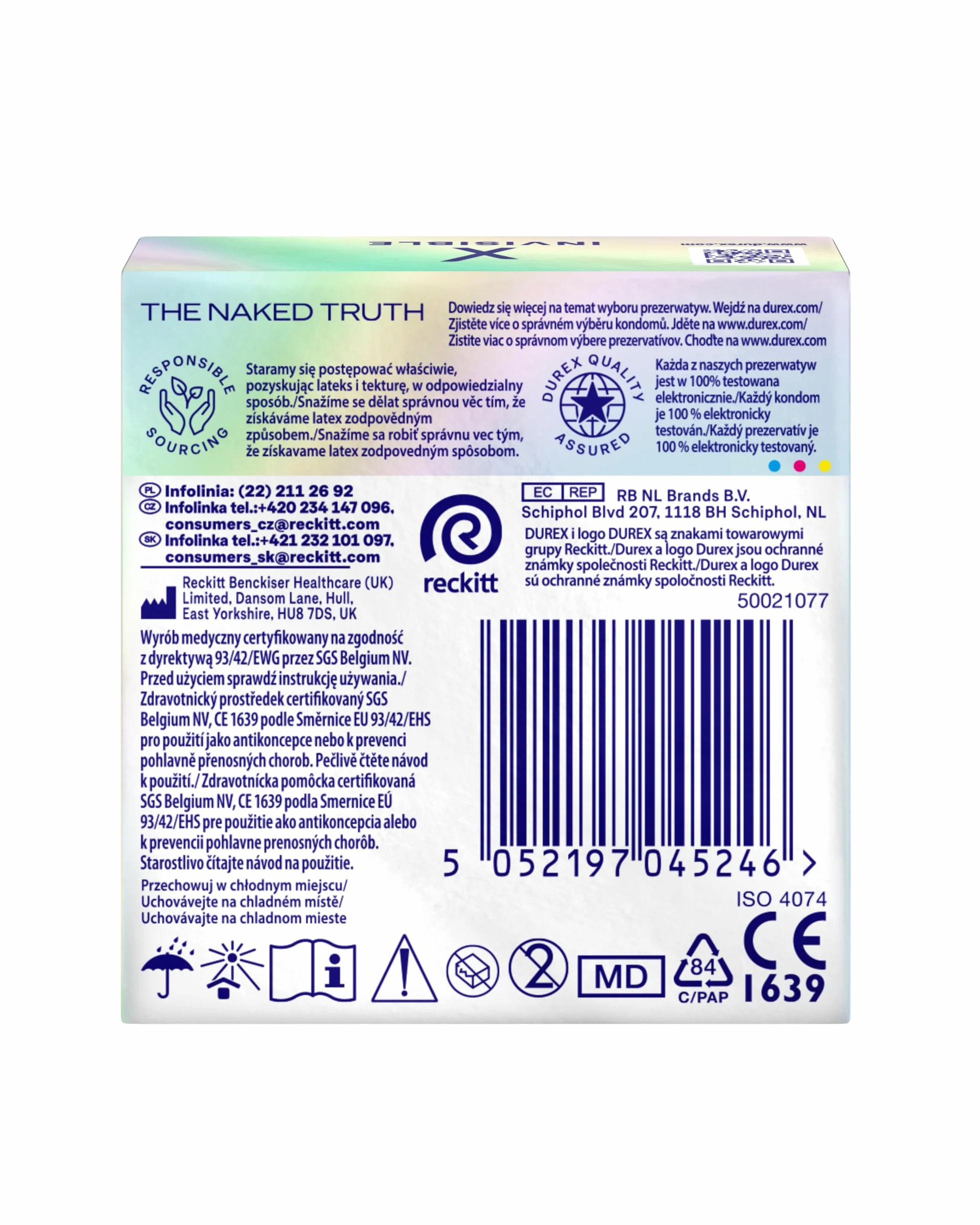 Durex Invisible Prezerwatywy supercienkie 3 szt.