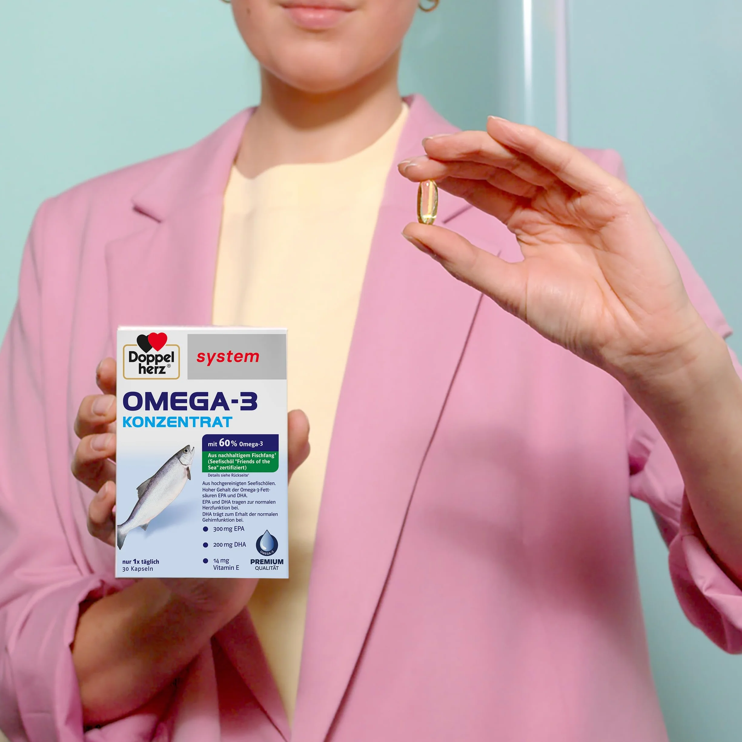 Doppelherz system OMEGA-3 KONZENTRAT, 60 kapsułki