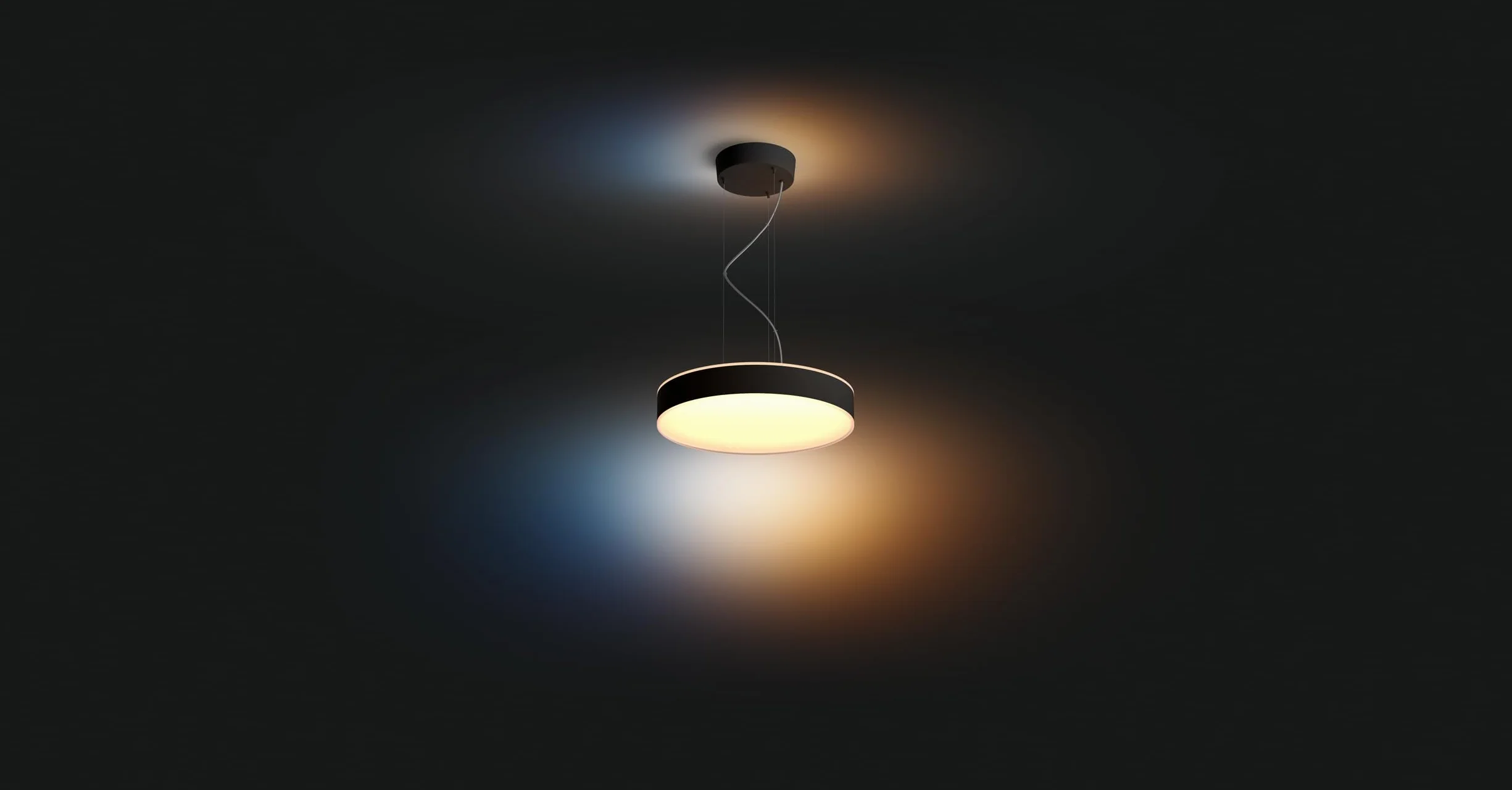 Philips Hue White ambiance Lampa wisząca Enrave 1x35W (czarna), wiele odcieni bieli, możliwość przyciemniania, inteligentne oświetlenie [Klasa energetyczna F]