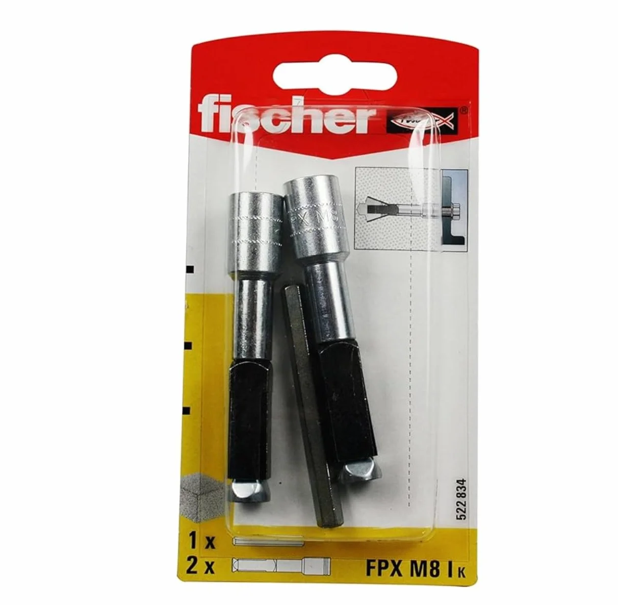fischer - Kołek do betonu komórkowego FPX-M8 I/Blister 2 szt