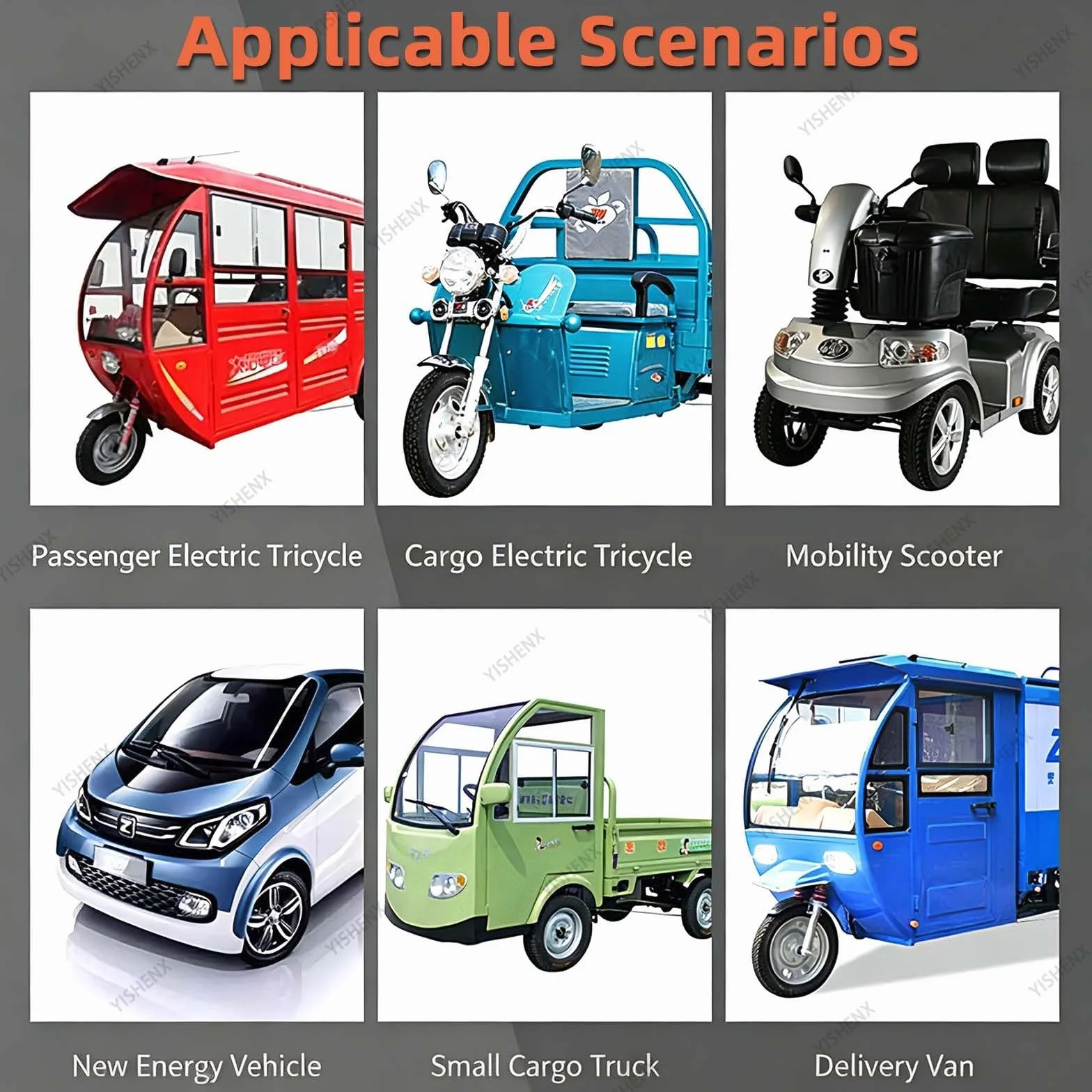 Silnik Trójkołowy Elektryczny 3200 Obr./Min, 48v / 60v / 72v | Silnik Z Magnesem Trwałym, 48v / 60v / 72v Z Rdzeniem Z Czystej Miedzi, Niski Poziom Hałasu, Do Elektrycznych Quadów