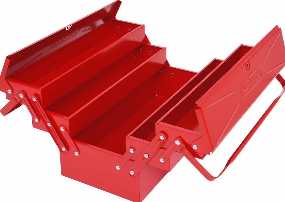 KS Tools 999.0125 Skrzynka narzędziowa z blachy stalowej, 5 przedziałów, 550mm