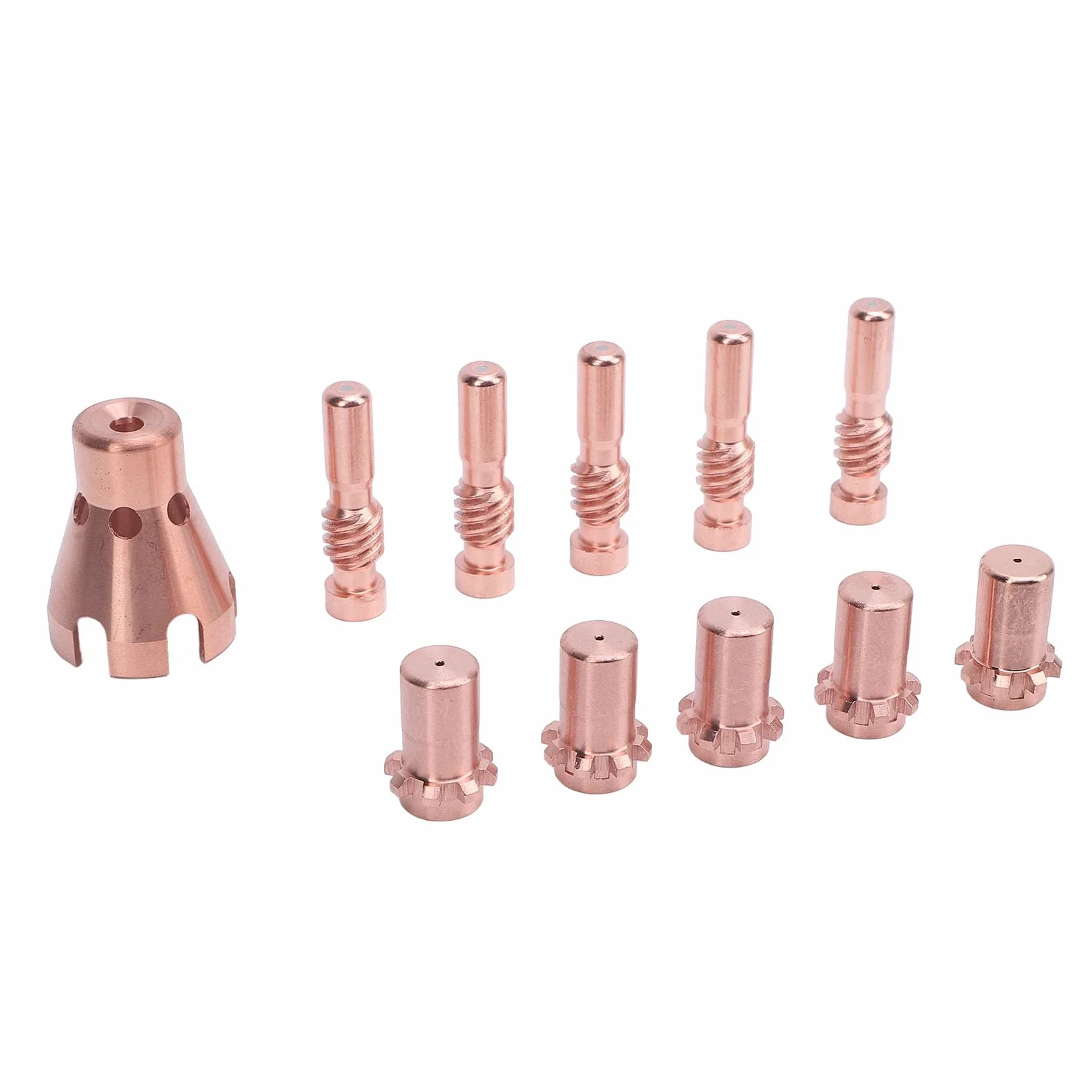 11 PCS Zestaw zestawu spawalniczego Zestaw akcesoriów plazmowych PCT80 Elektrody TIPS Okładki ochronne z skrzynką do przechowywania dla KP2062 3B1 KP2065 1