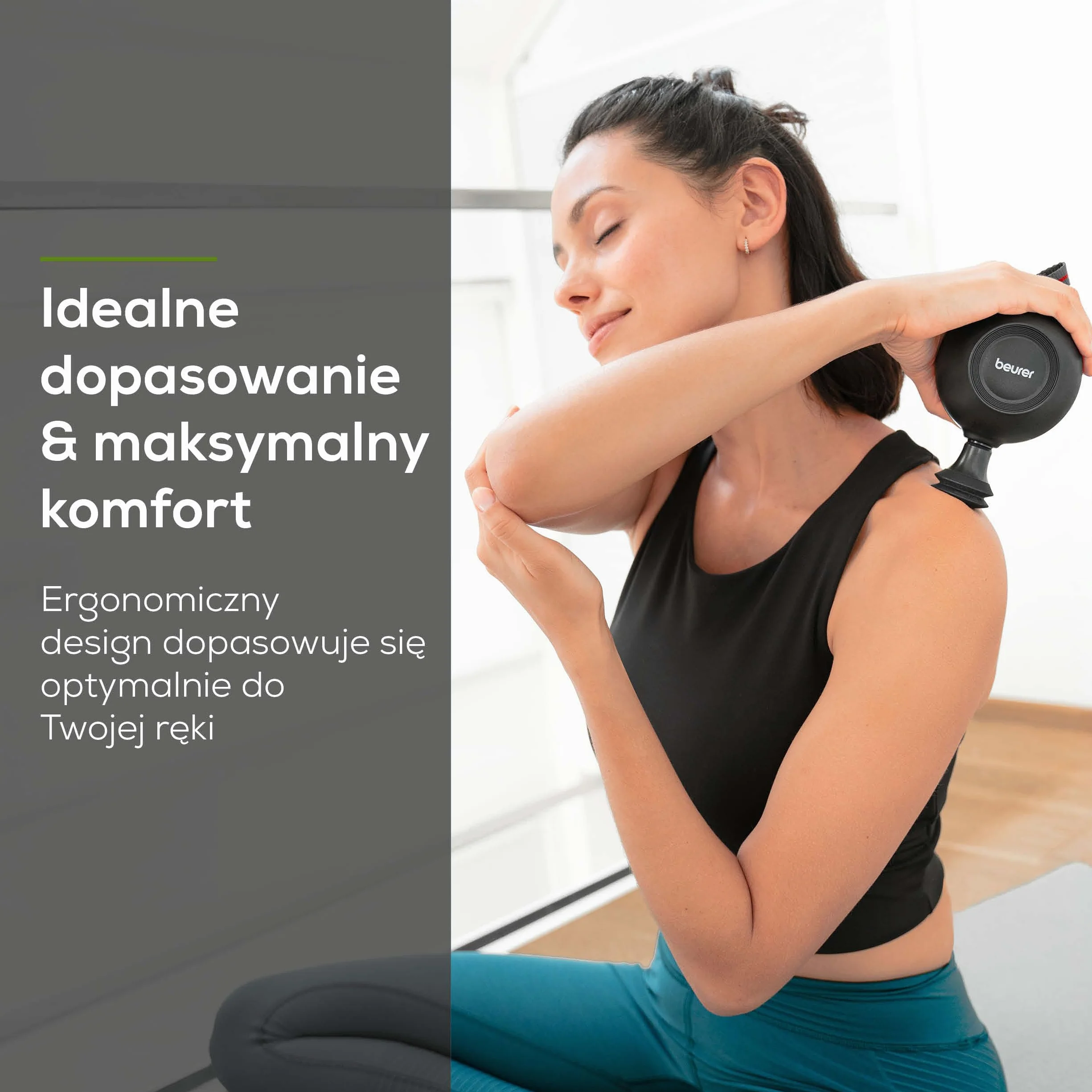 Beurer MG 101 SensorBoost Pistolet do masażu z czujnikiem nacisku, 5 końcówek