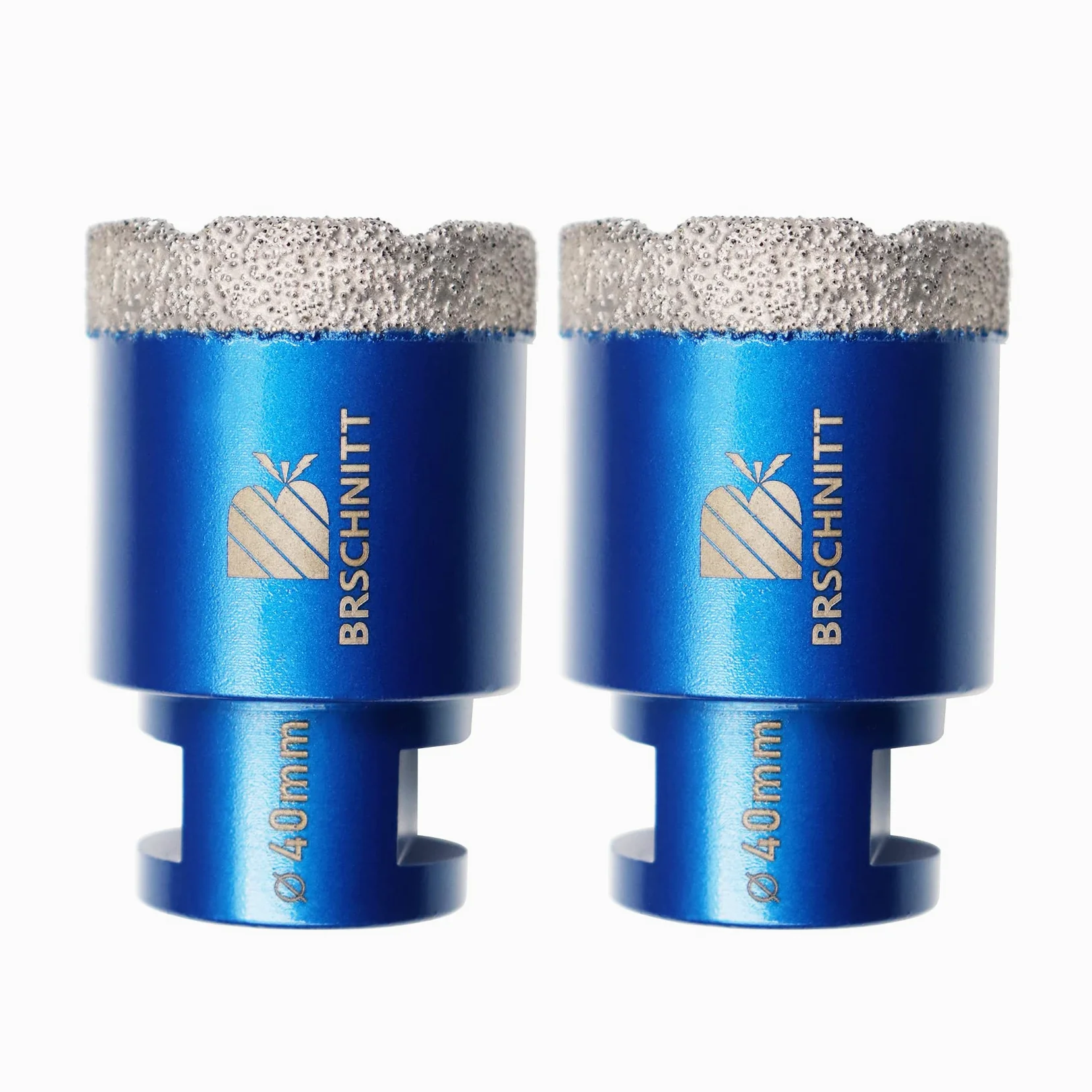 Wiertło diamentowe 40mm, BRSCHNITT 2 szt. M14 lutowane próżniowo diamentowe wiertło rdzeniowe Otwornica do płytek kamionkowych kamionkowych Ceramiczne marmurowe wiercenie granitowe, odpowiednie do szlifierek kątowych