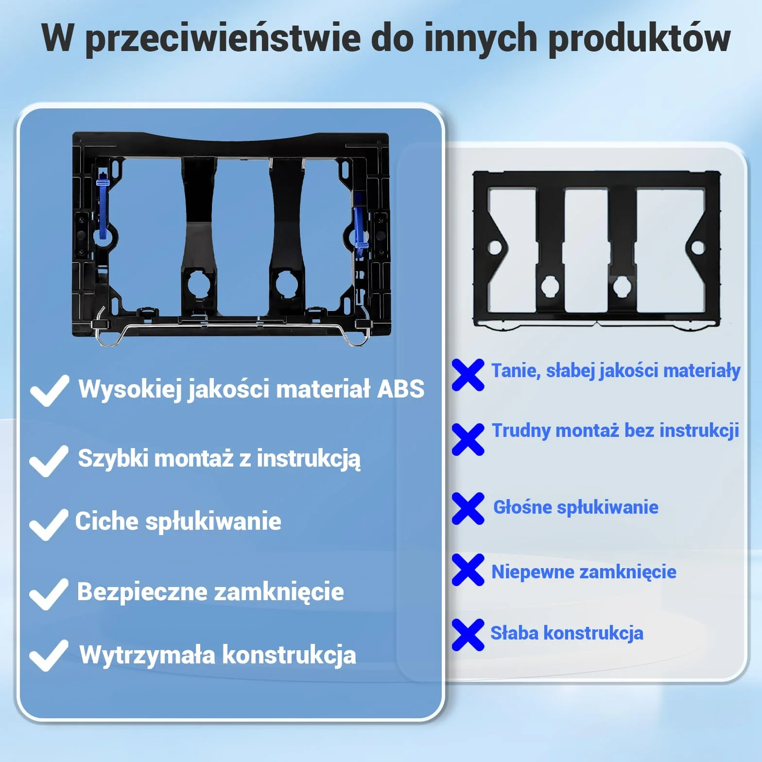 WC Płyta aktywacyjna z zestawem klapy spuszczającej i ramą montażową, kompatybilna z Geberit Sigma, UP300 i UP320, z podwójnym spuszczaniem (Kolor brązu)
