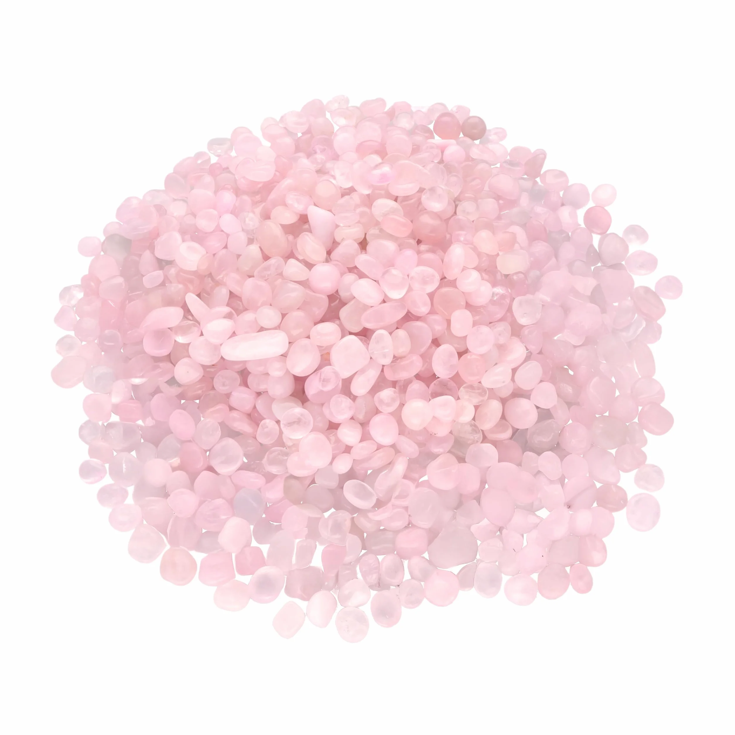 Mini kamienie bębnowe z różowego kwarcu, 100 g, średnica 4-7 mm, jakość premium Lebensquelle Plus