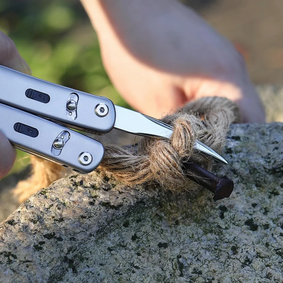 Roxon FT08 Zbuduj własne narzędzie wielofunkcyjne Akcesoria do Flex Multitool (w zestawie 4 sztuki: grzebień, kolec marlina, mini szczotka, haczyk) Dobre na zewnątrz i podczas kempingu